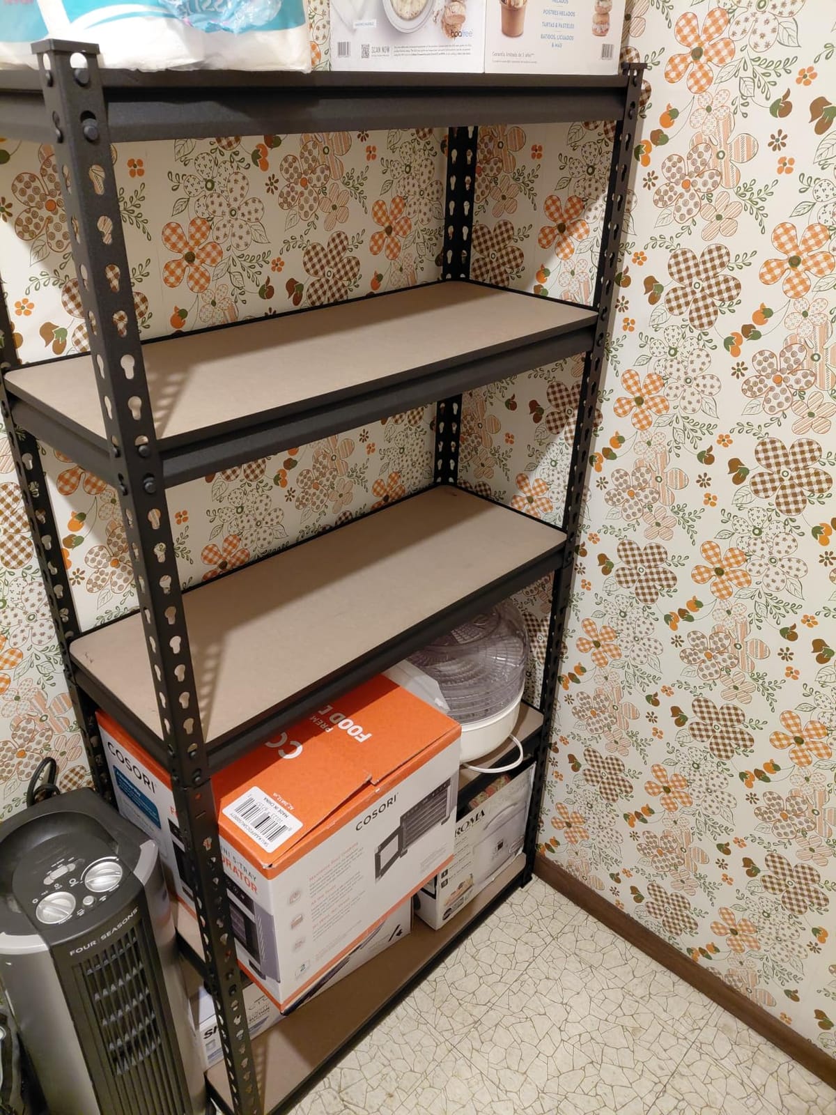 VEVOR Storage Shelves, 5-Tier Adjustable, 3000 lbs Capacity, Heavy Duty Garage Storage Shelving Unit, Metal Utility Rack Shelf, for Garage Workshop Warehouse Basement, 48.43