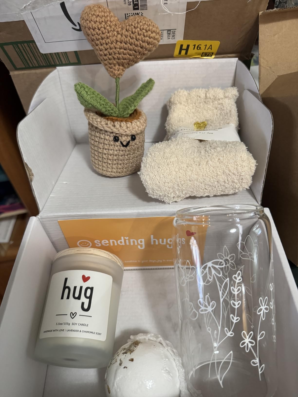 isolune Get Well Gifts Basket for Women - Hugs & Healing Luxury Birthday&Care Package for Her, Feel Better Soon Gift Baskets - Sympathy and After Surgery Recovery Gifts - Thinking of You customer photo 2
