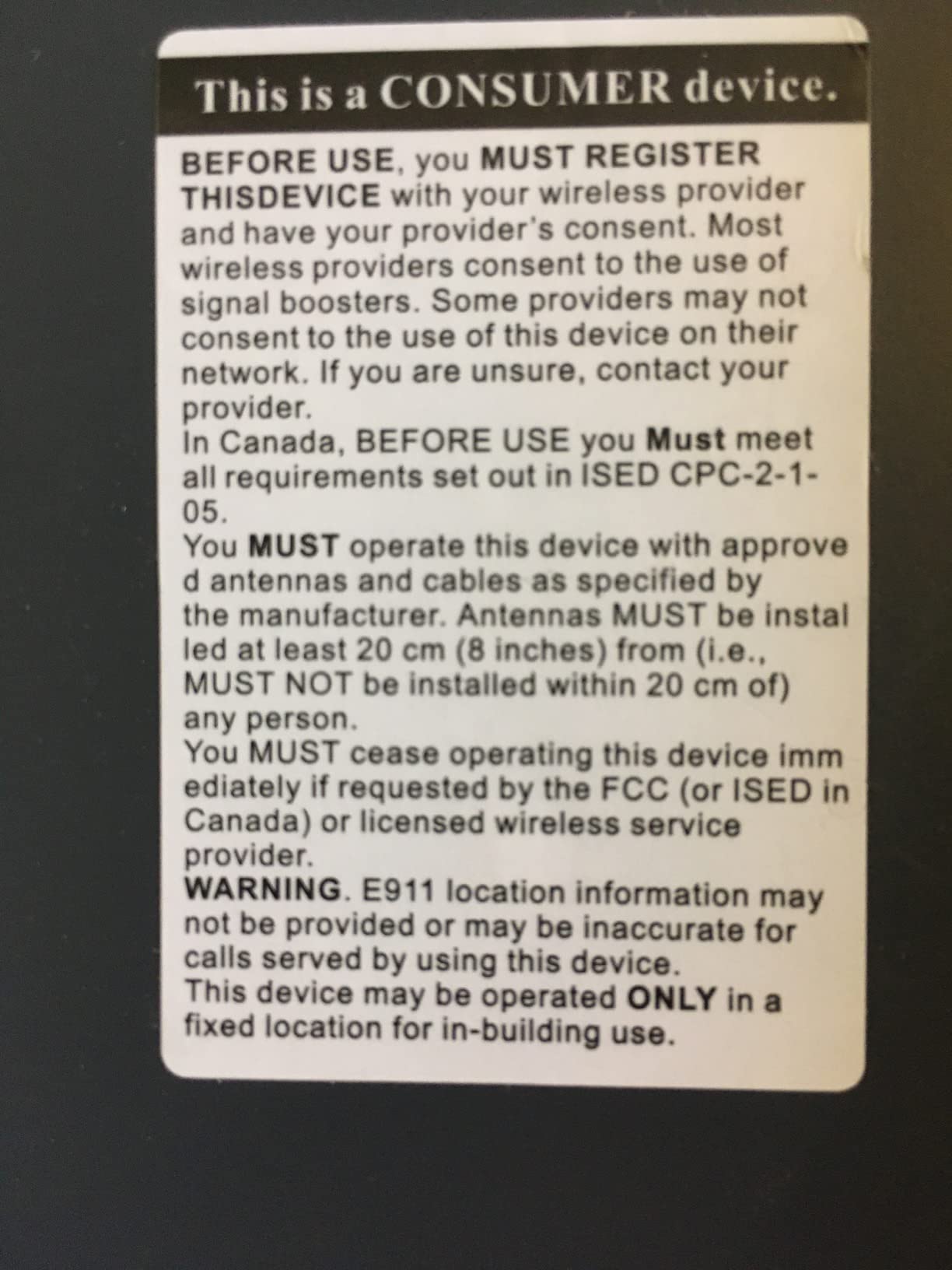 Cell Phone Signal Booster for Car, Truck and SUV | Boosts Signal for All U.S. Carriers on Band 2, 4, 5, 12, 13 and 17 | Supports Multiple Devices | Easy to Setup customer photo 1