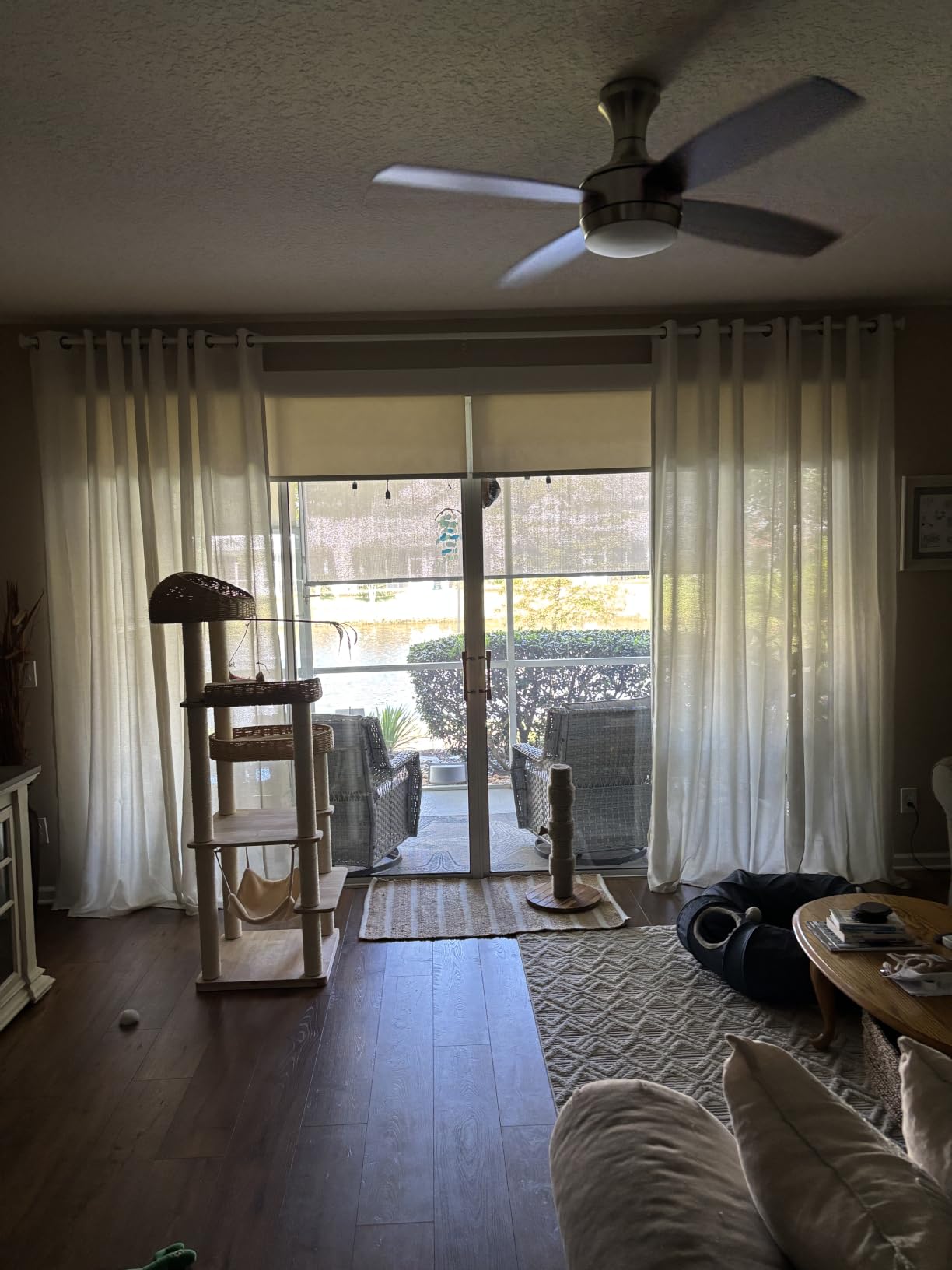 YoungsTex Linen Kitchen Window Curtains 40 Inch Length 2 Panels customer photo 1