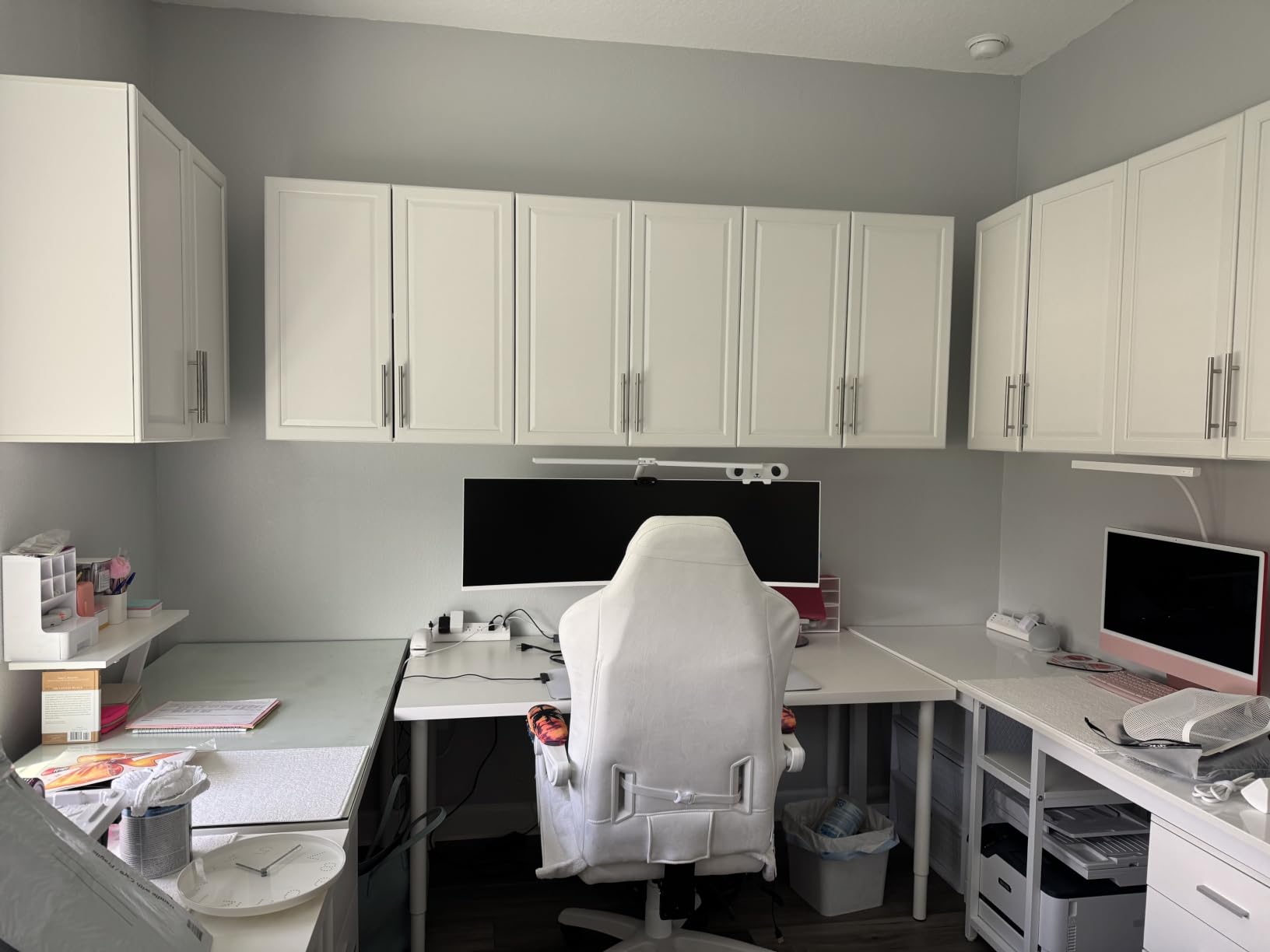 NEWOWNDS Laundry Room Cabinet 30’’x12’’x32’’, Kitchen Cabinet Wall Cabinets with Adjustable Shelves, Wall Cabinet Storage, Utility Cabinets for Laundry Room, White Wall Cabinet with Shaker Door, White customer photo 2