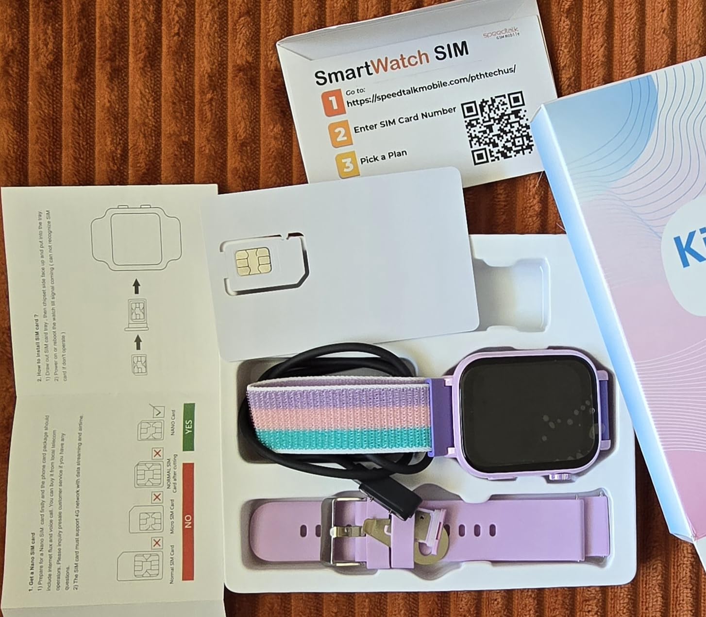 4G Kids Smart Watch Phone GPS, Smartwatch for Boys Girls Ages 4-12 Years with Video Call Chat Class Mode SOS Camera Alarm Games Parental App Touch Watch Gifts for Children (Includes SIM Card) Pink customer photo 1