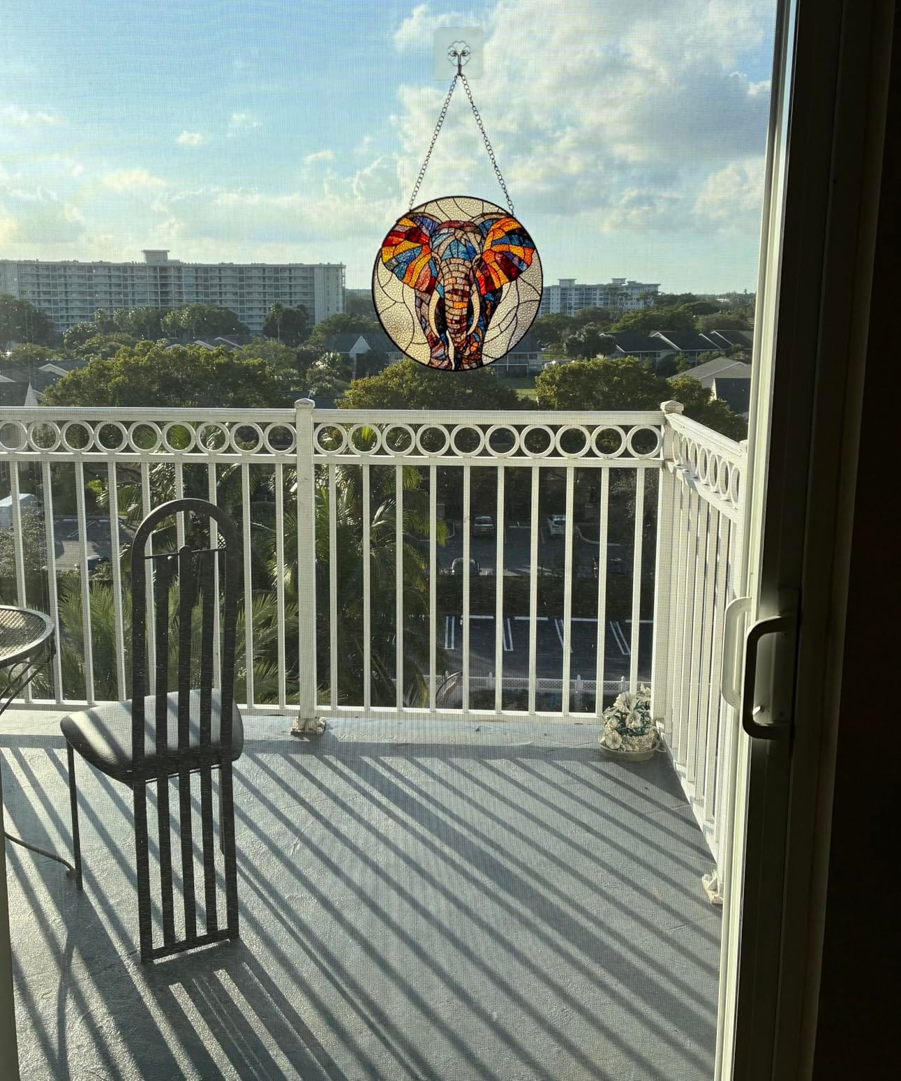 Stained Glass Window Hanging 3 Horses Suncatcher Gifts for Women 6.3