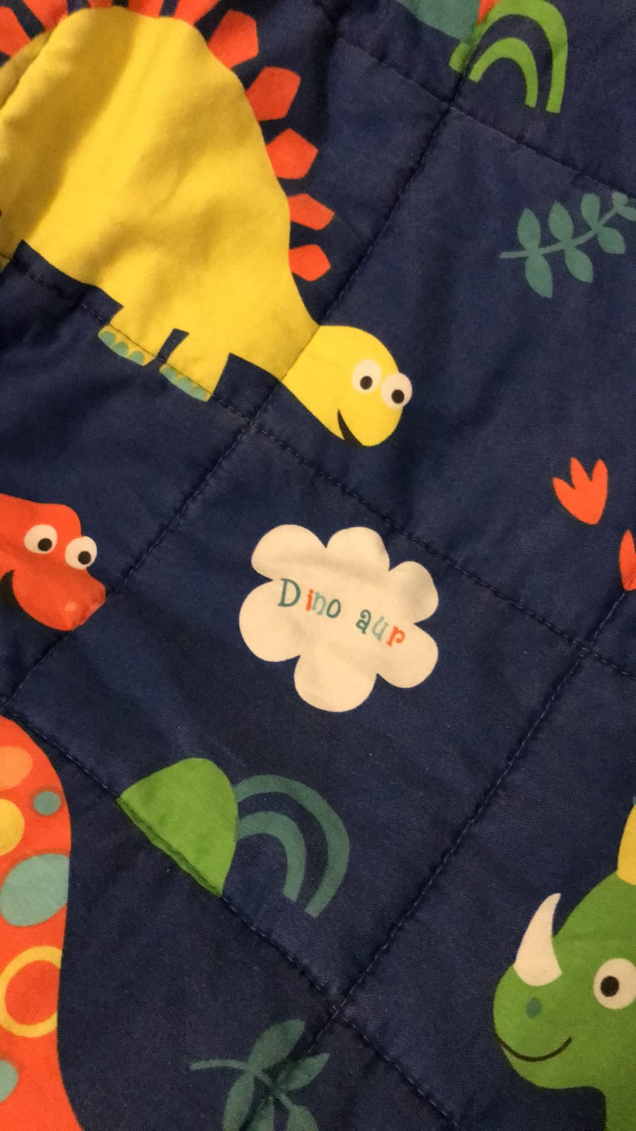 Sivio Weighted Blanket for Sleep, 5lbs, 36 x 48 inches, Blue Dinosaur customer photo 2