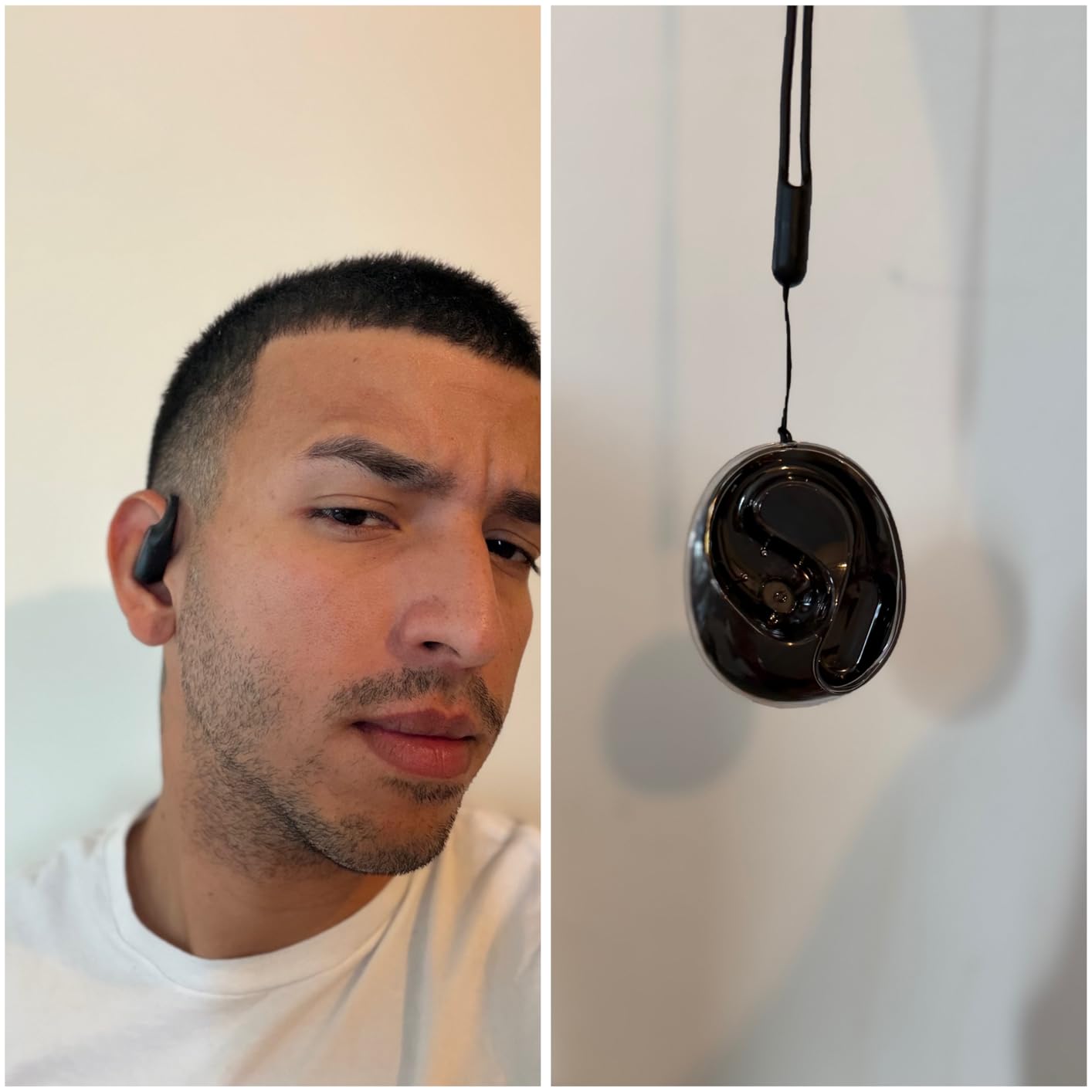 MINISO MS190 Language Translator Earbuds, AI Translation Earbuds Real Time with 135 Languages, Bluetooth 6.0, LED Display, Open-Ear Translation Headphones with APP, 60Hrs Playtime for Business customer photo 2