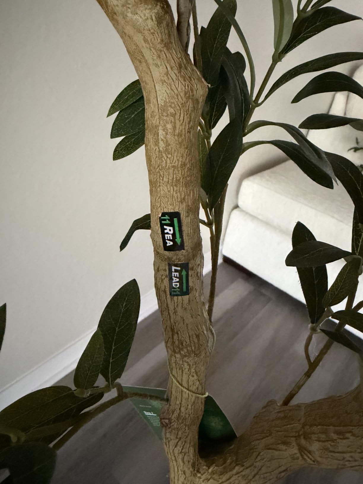 Realead 6ft Artificial Olive Tree with Tall Exquisite Planter customer photo 2