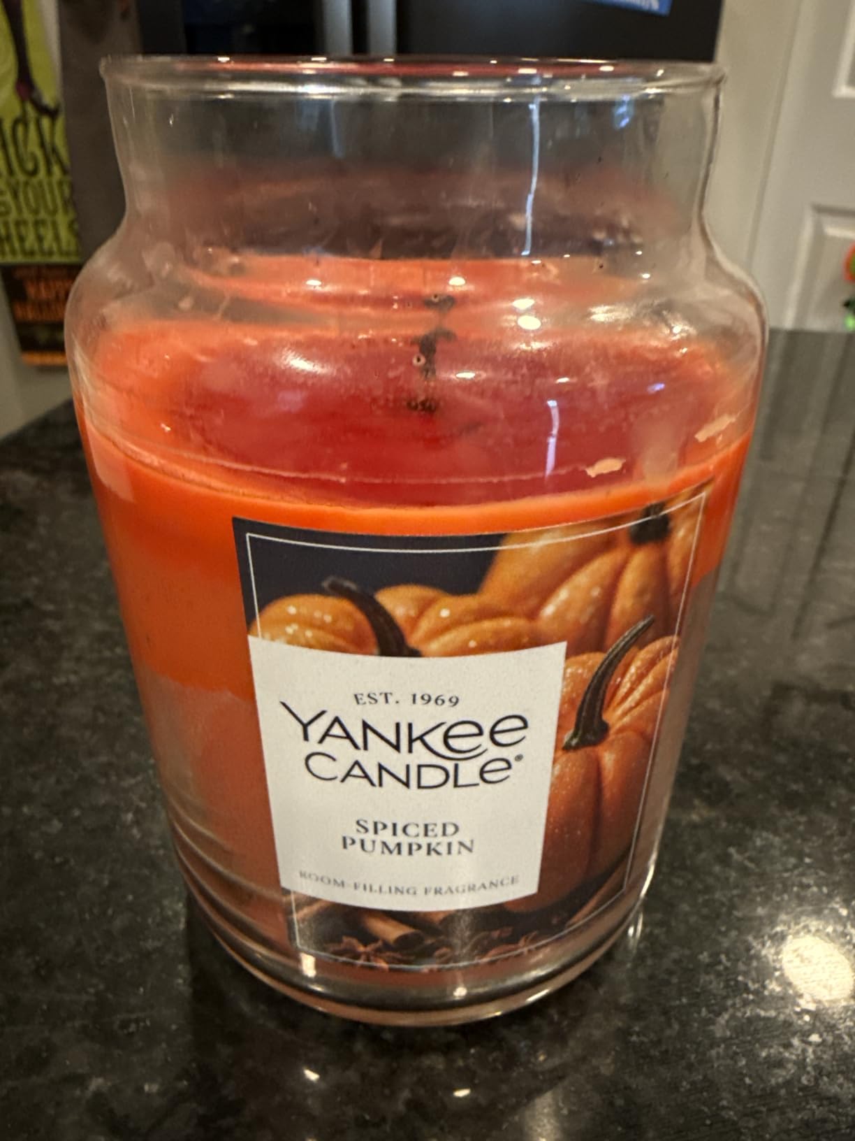 Yankee Candle Spiced Pumpkin Scented Candle, 22oz Large Jar customer photo 1