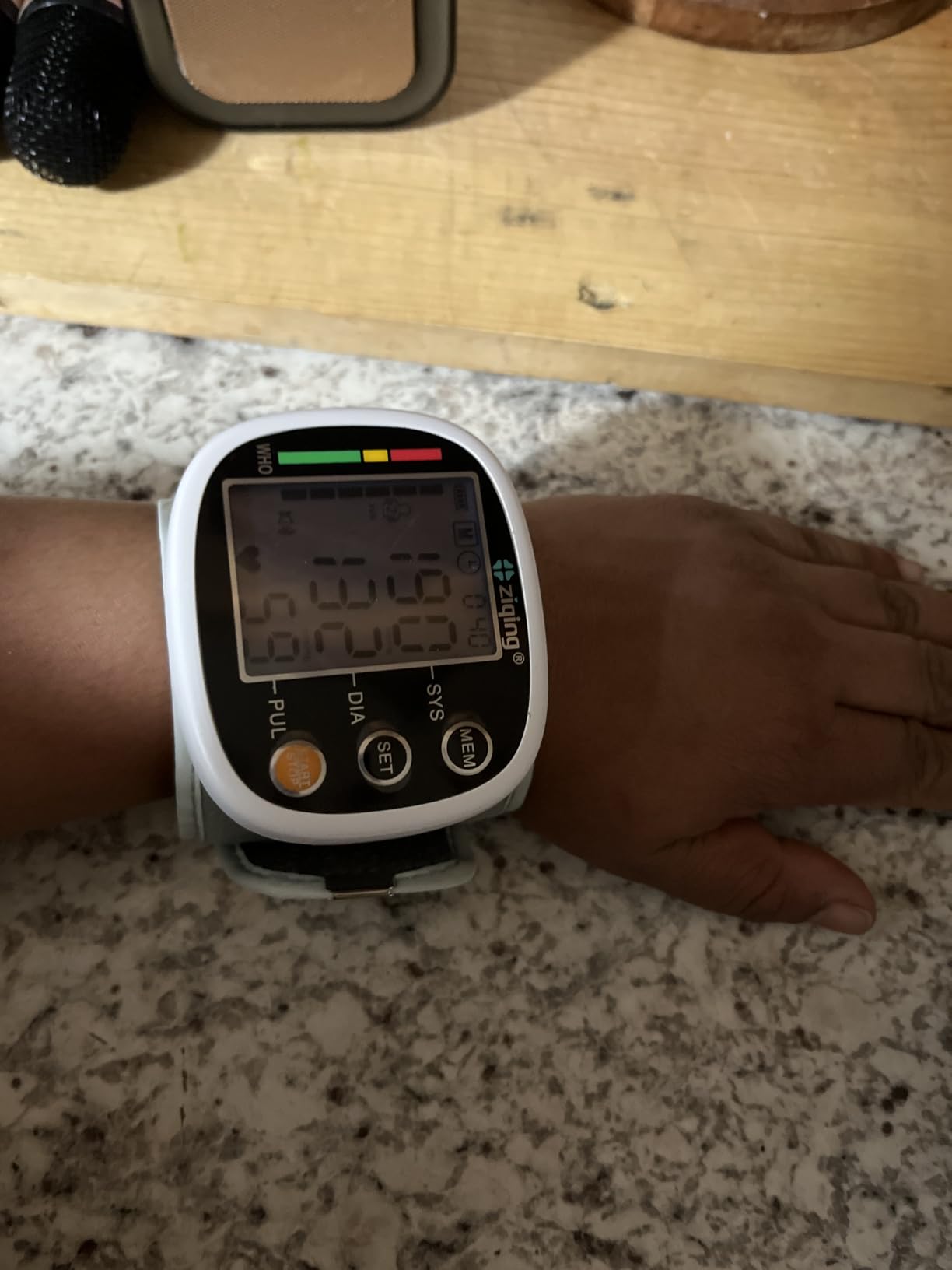 GUAEVER Wrist Blood Pressure Monitor for Home Use, Rechargeable Bp Machine | Automatic Digital Monitor, Voice Guidance, Large LCD Display, 2x99 Memory, Adjustable 5