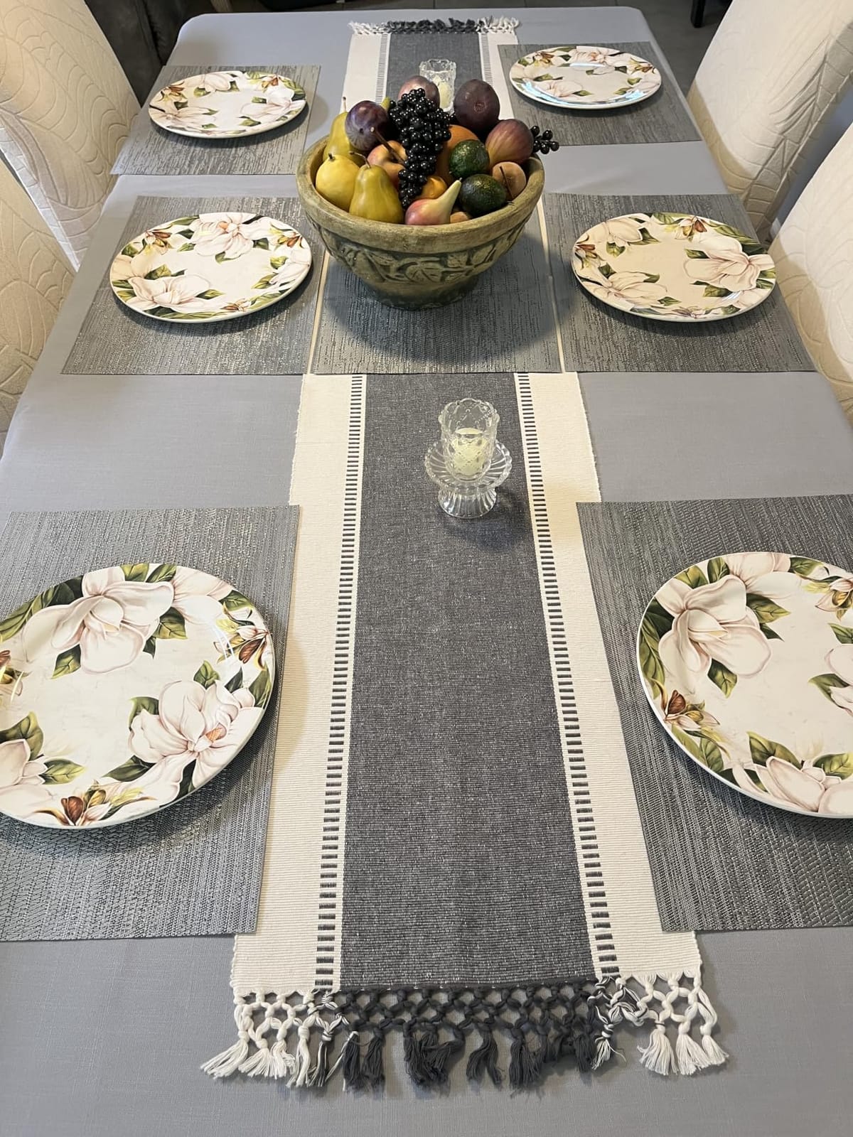 H.VERSAILTEX Linen Table Cloths Rectangle 60 x 120 Inch Premium Tablecloth Spill-Proof Waterproof Table Cover for Dining Buffet Feature Extra Soft and Thick Fabric Wrinkle Free, Natural customer photo 2
