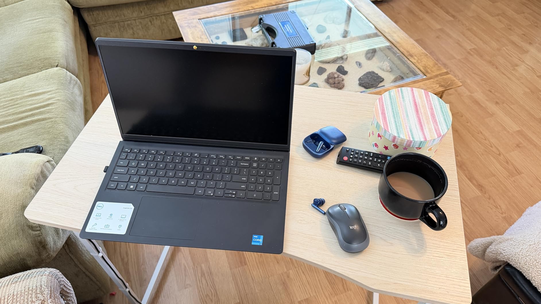 Huuger Folding Desk for Small Spaces, 31.5 Inch Foldable Computer Table customer photo 1