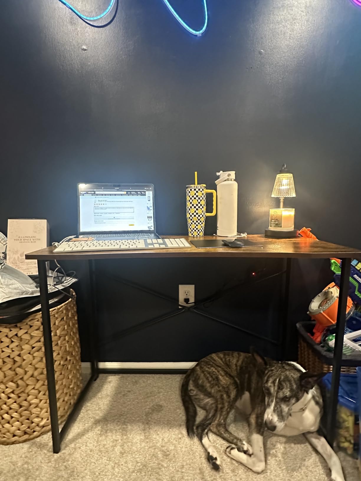 Huuger Folding Desk for Small Spaces, 31.5 Inch Foldable Computer Table customer photo 2