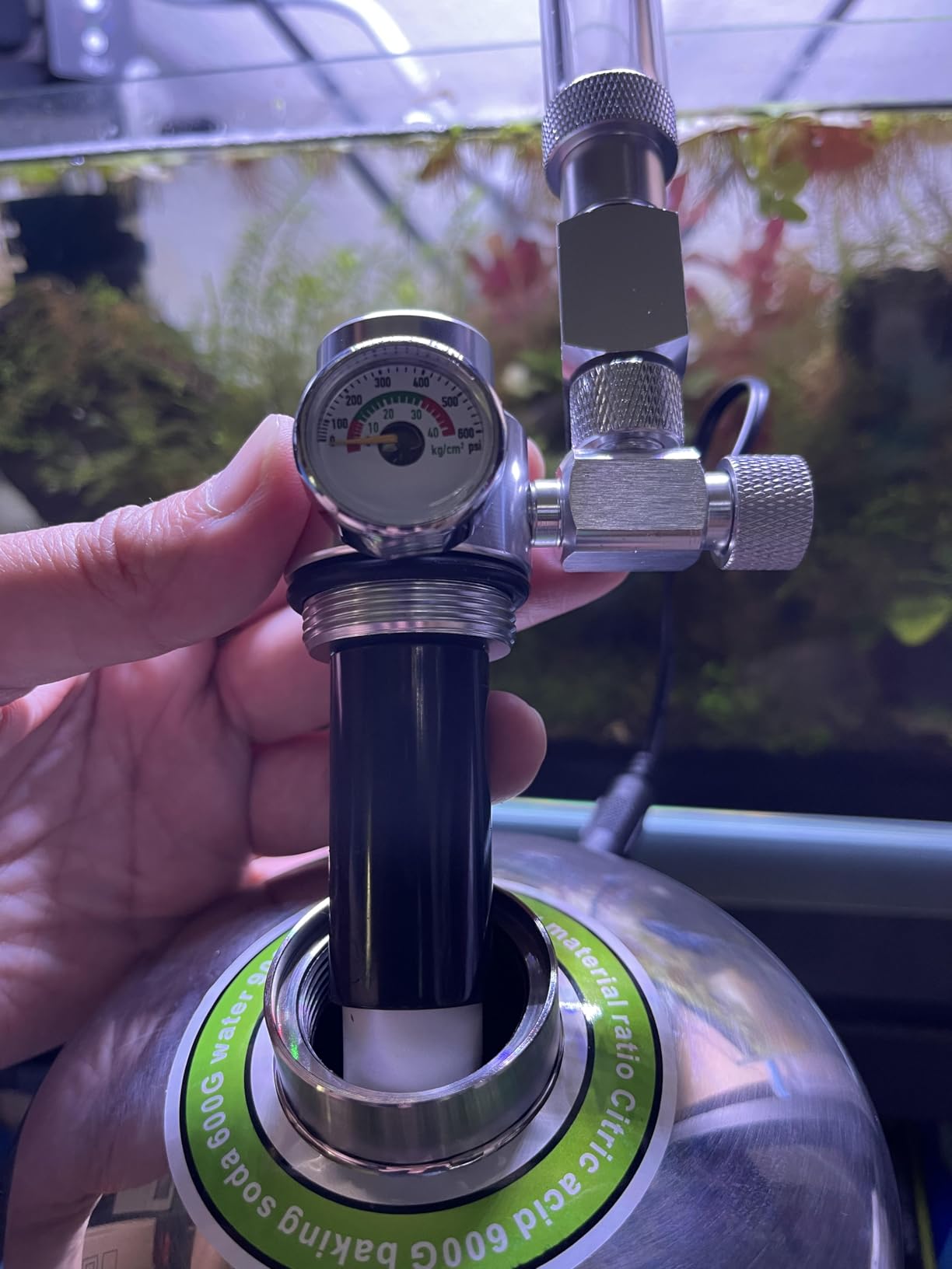 2L Aquarium CO2 Generator System, CO2 System Kit with Regulator and Needle Valve for Aquarium Plants Tanks customer photo 1