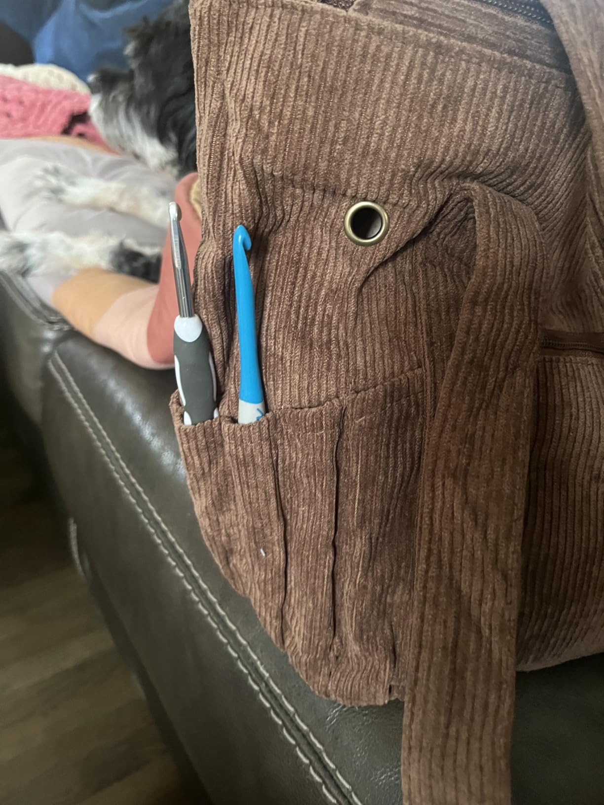 MYBAGZING Corduroy Crochet Bag 11.5