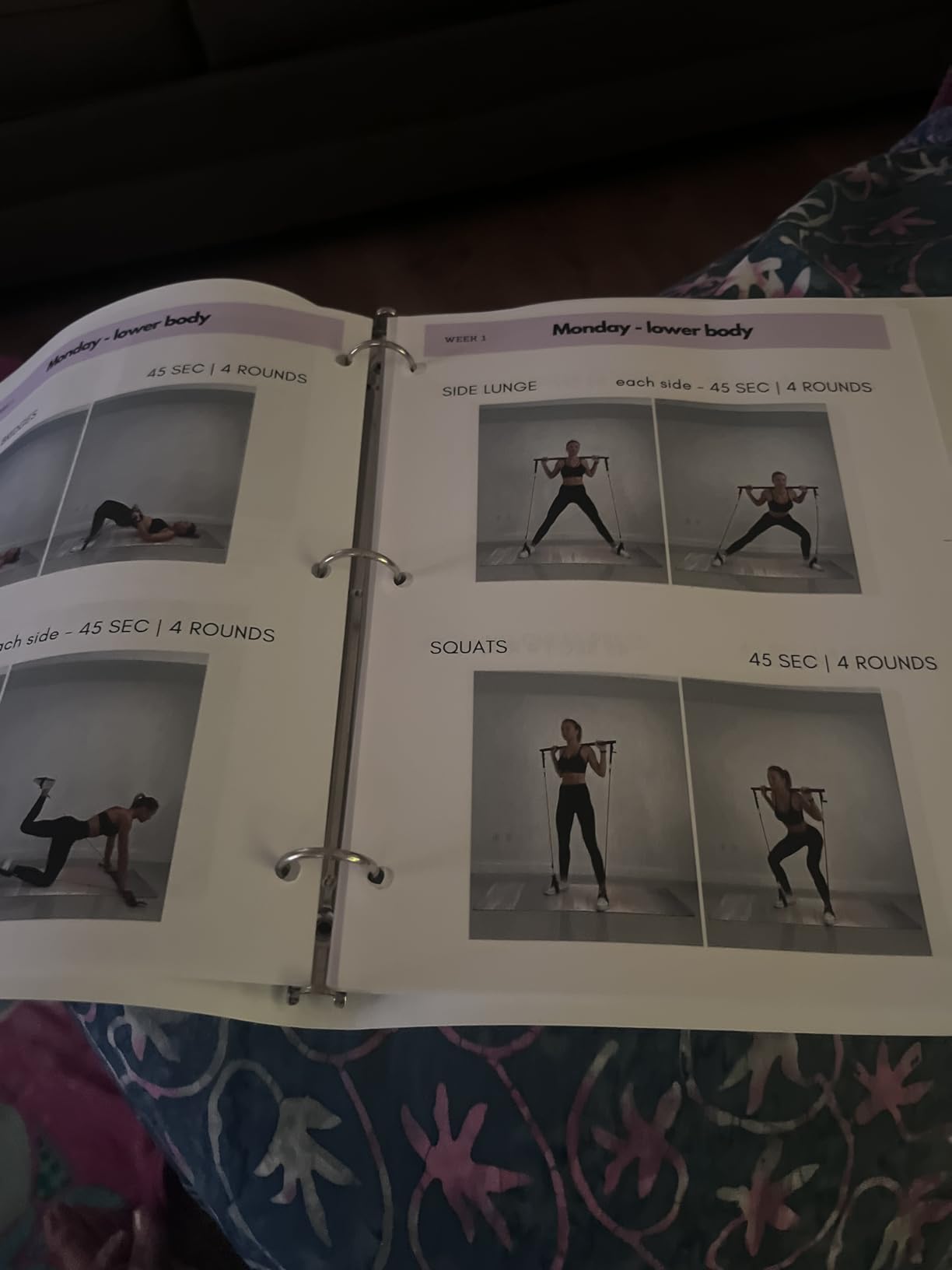 Pilates Bar Kit with Resistance Bands - 8 Week Video Program - Premium Quality Pilates Bar Kit Full Body Toning Home Equipment (20,30,40,50 LB) customer photo 2