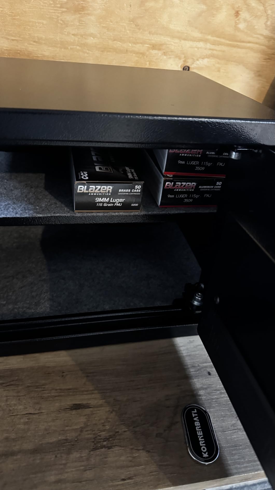 KornerBatl 30 lb Biometric Gun Safe, 4 Handgun Storage with Rack customer photo 1