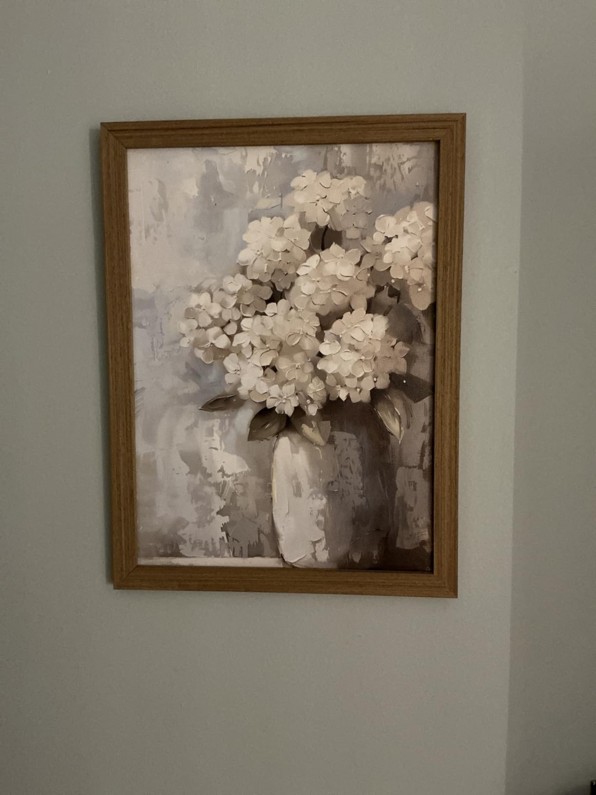 Framed Vintage Monet Canvas Wall Art, Floral Landscape Wall Decor Paintings, Country Nature Pictures Prints Aesthetic Home Decor for Living Room Bedroom Bathroom 8x10 inch customer photo 2