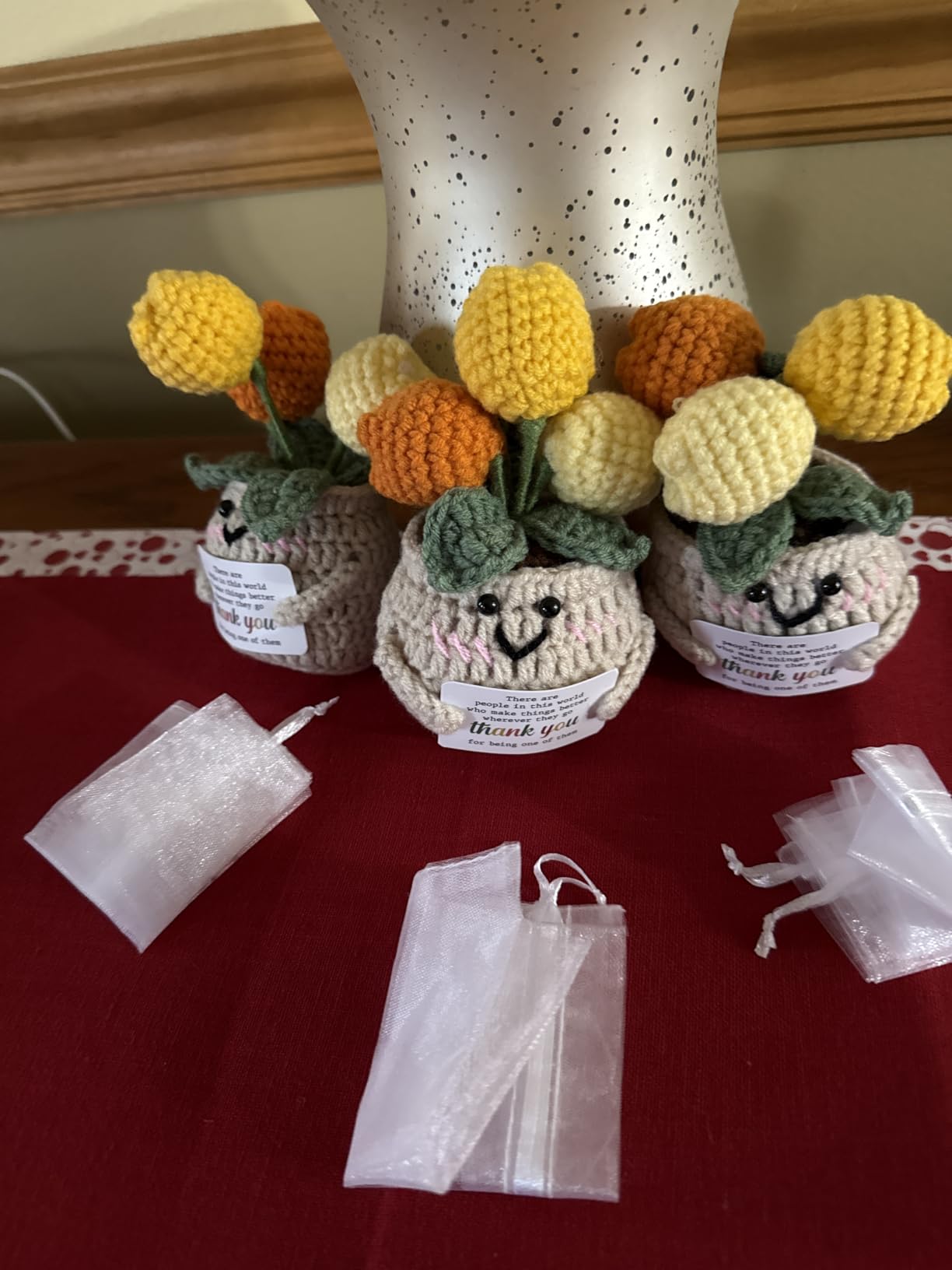 OASSIE Thank You Gifts for Women - Positive Emotional Support Crochet Tulip customer photo 1