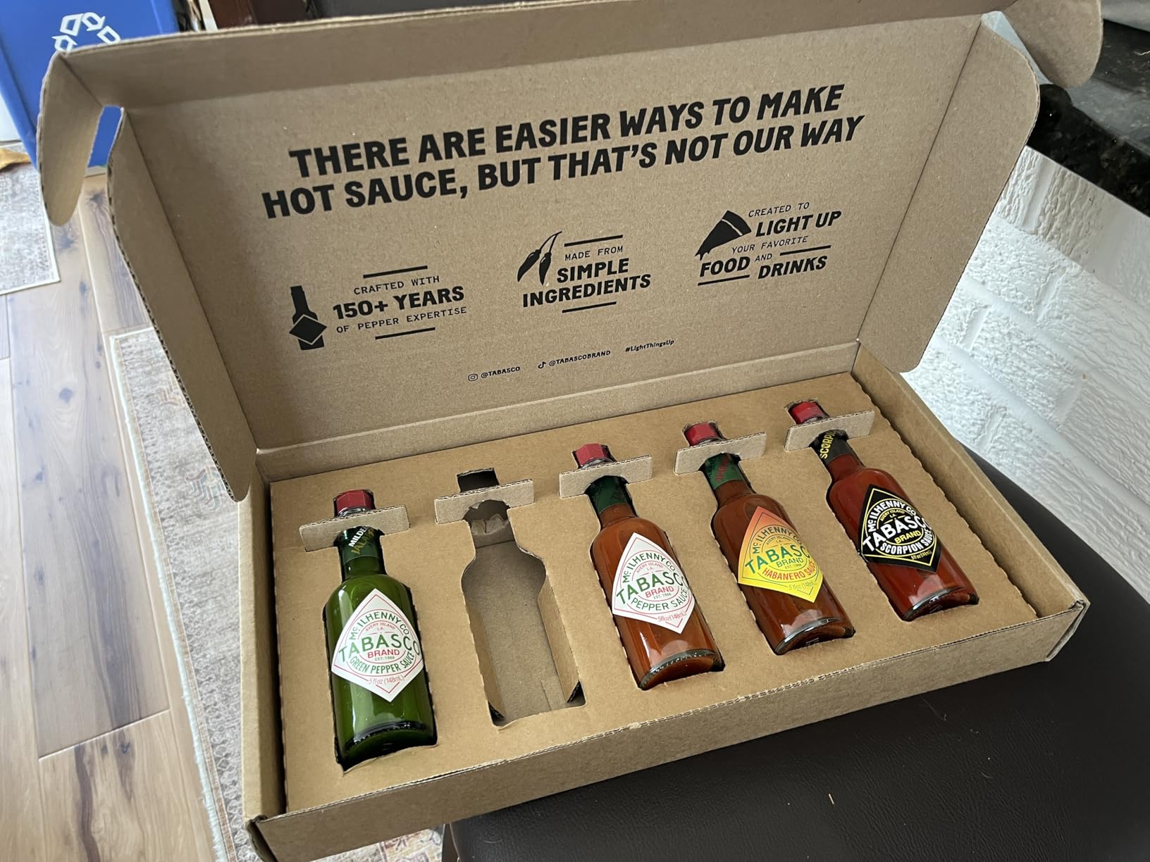 TABASCO Brand Hot Sauce Variety Pack, Trial Gift Set, 5 Oz Bottles (5-Pack) customer photo 1