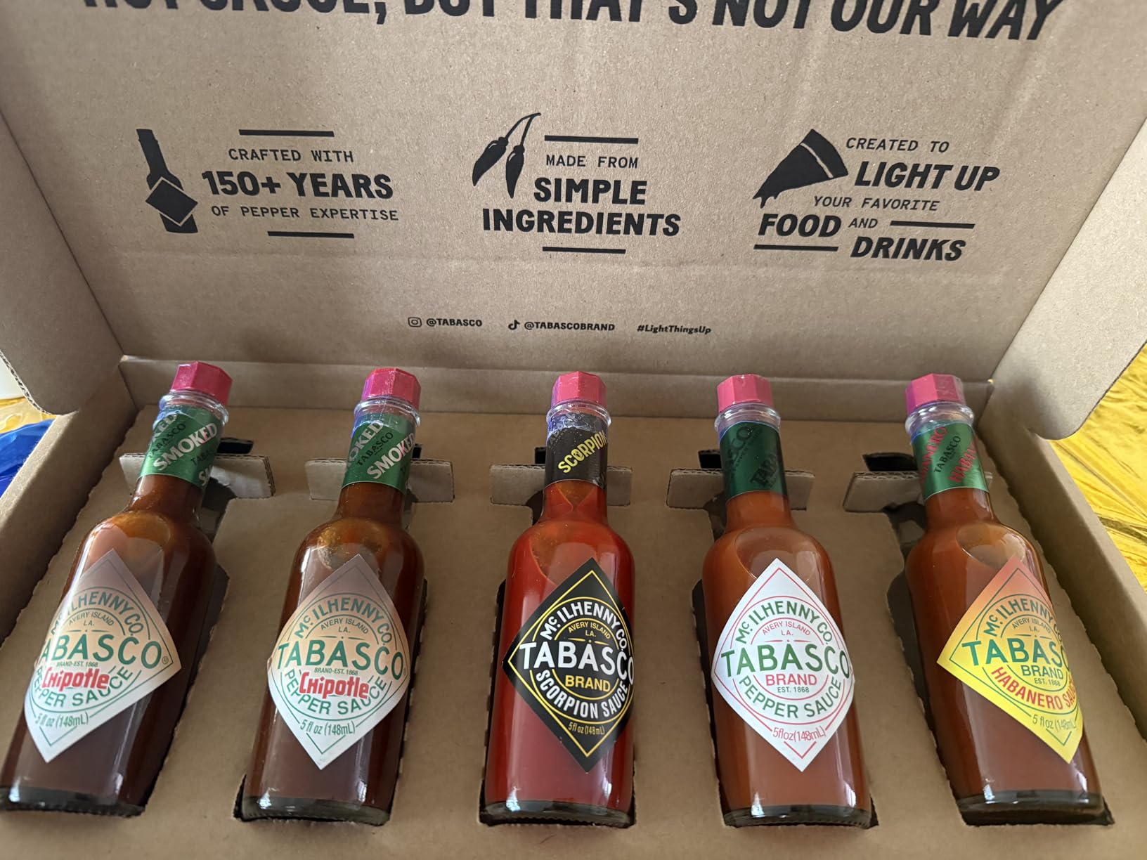 TABASCO Brand Hot Sauce Variety Pack, Trial Gift Set, 5 Oz Bottles (5-Pack) customer photo 2