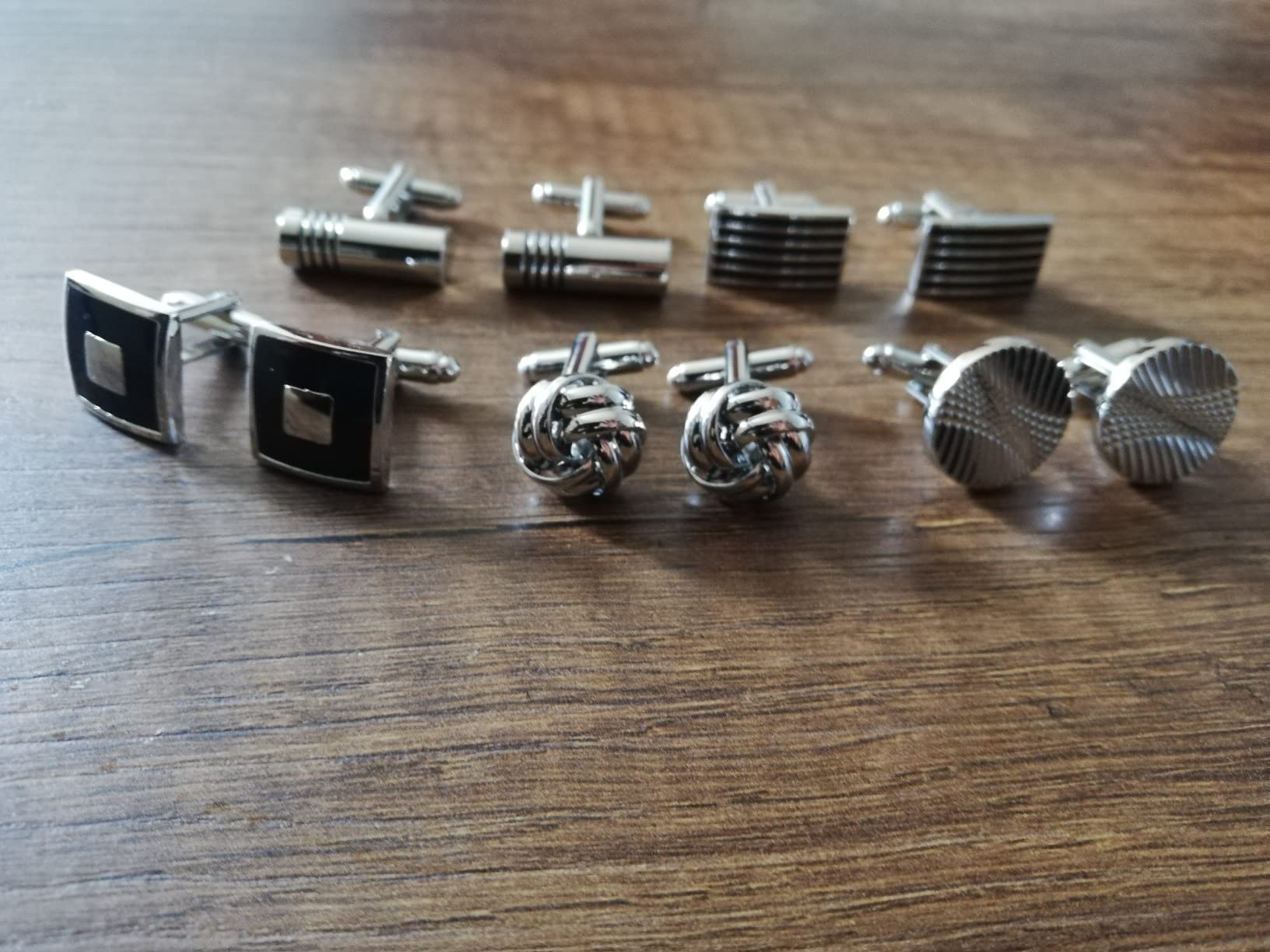 Lictin Cufflinks for Men, Men’s Tuxedo Studs and Cufflinks Set customer photo 1