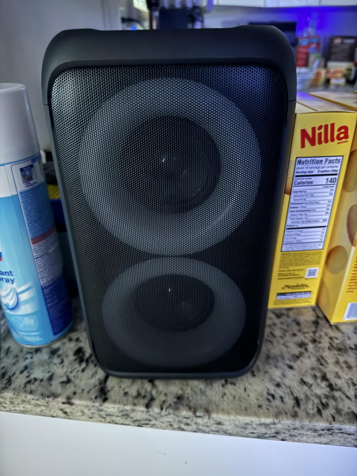 Bluetooth Speaker with 2 Wireless Microphones - Big Party Speaker for Adults Kids Karaoke with Lights - Portable Rechargeable Home Theater Systems Support TWS/AUX/USB/TF Card for Home Party Gift customer photo 1