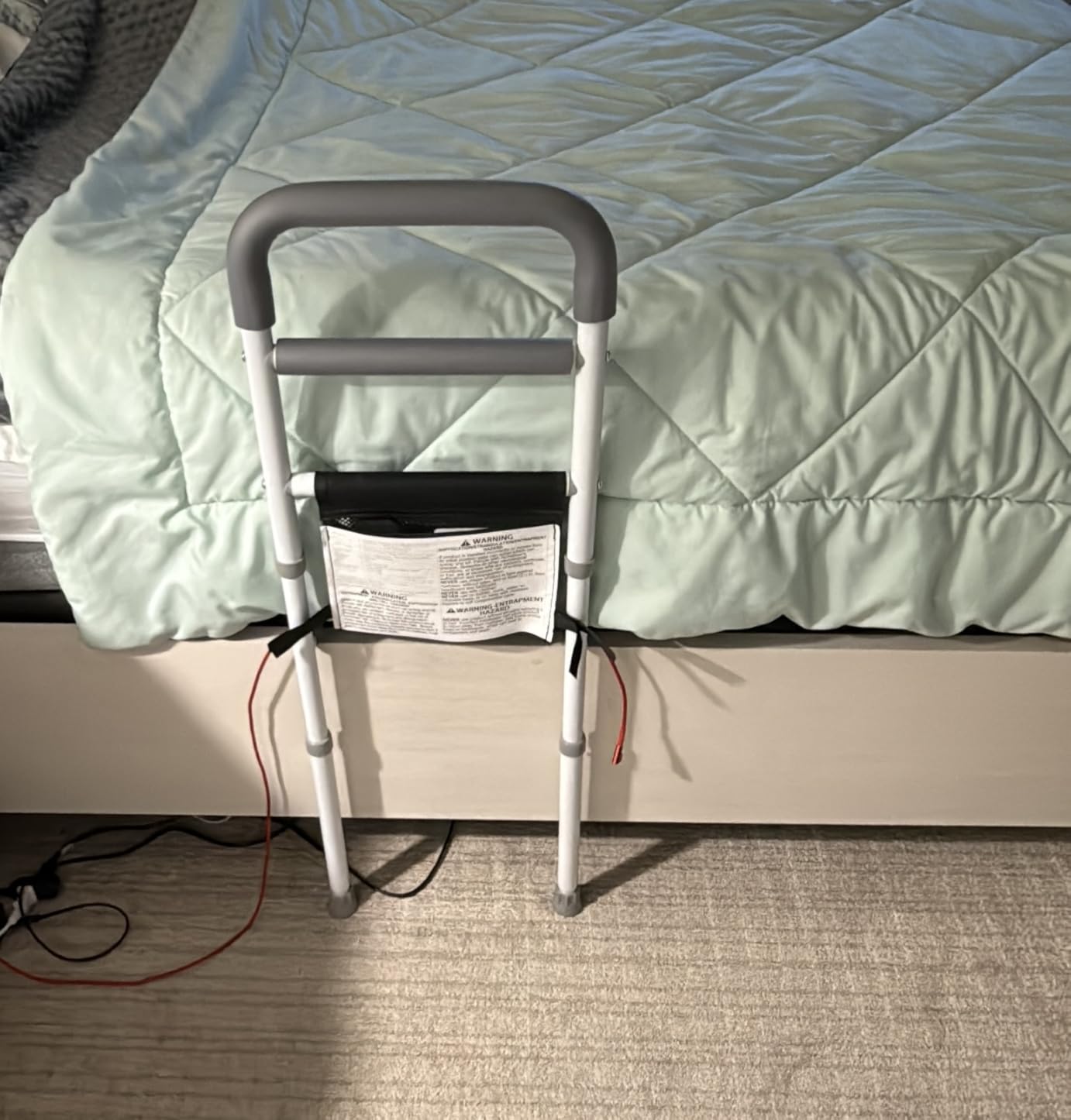 Bed Rails for Elderly Adults Safety with Bedside Support Legs customer photo 1