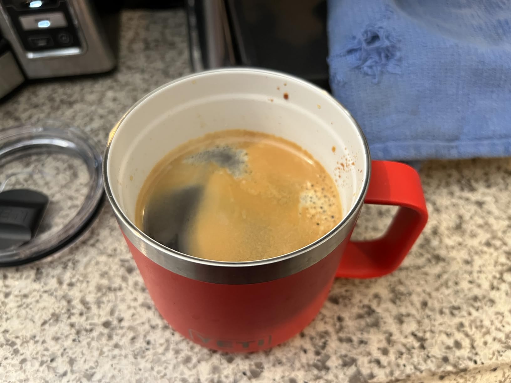 YETI Rambler 14 oz Ceramic Lined Stackable Mug, Cape Taupe customer photo 2