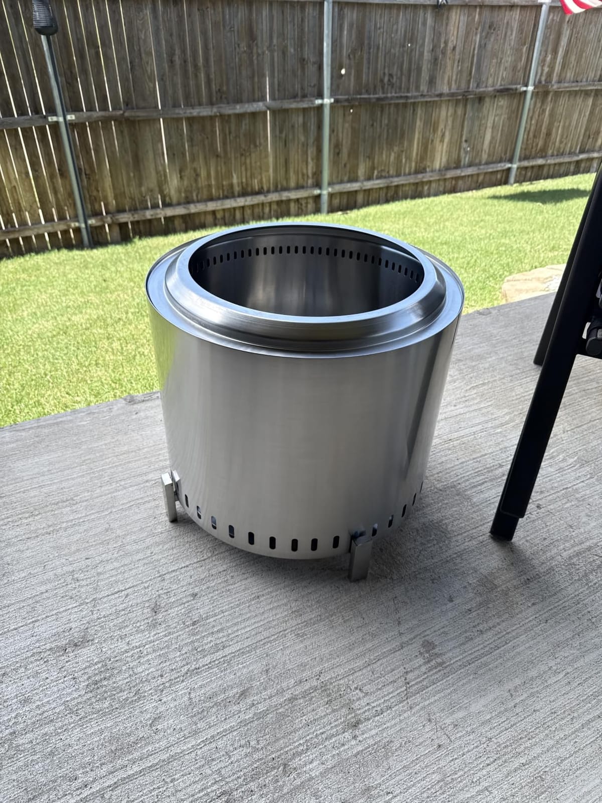 OutVue 19.5 inch Stainless Steel Smokeless Fire Pit with Tote Bag customer photo 1