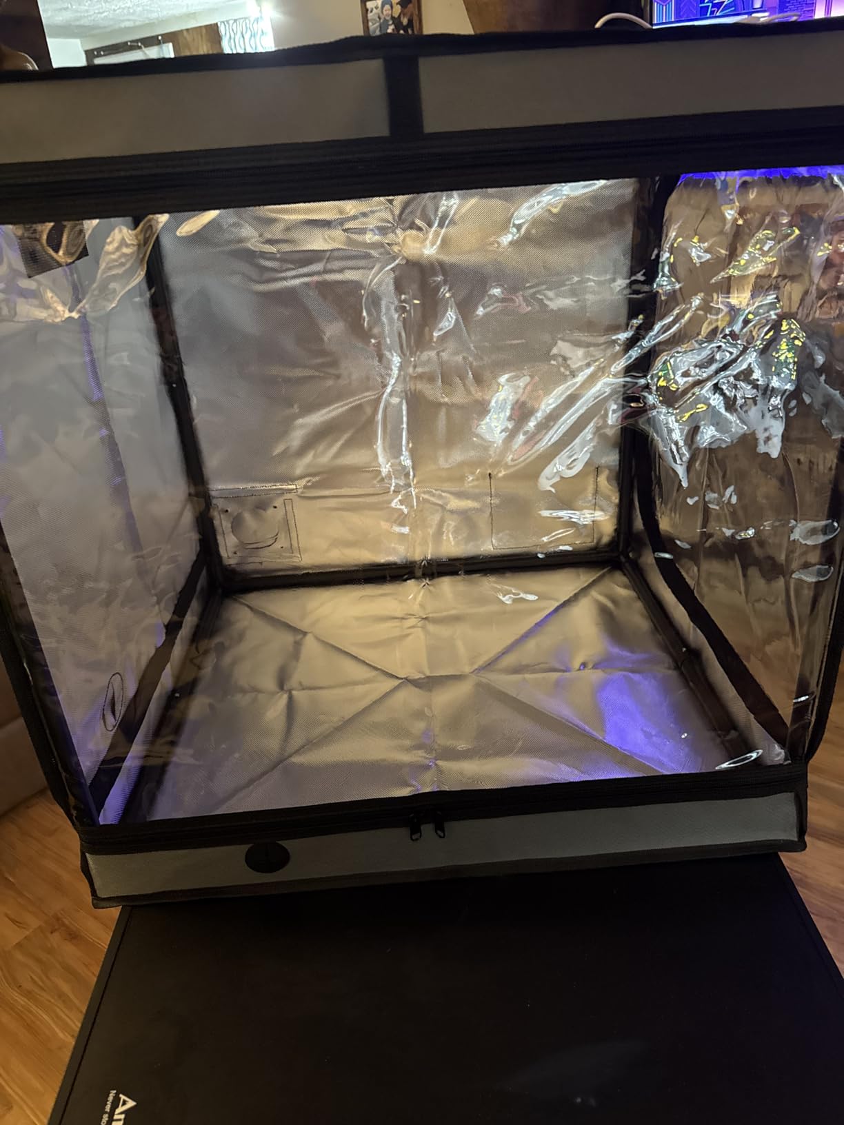 3D Printer Enclosure with Ventilation Kit for Anycubic Kobra 3/3 V2 Combo/Flashforge AD5X 3D Printers,Fireproof & Dustproof Noise Reduction 3D Printer Cover with USB LED Lighting System-580*650*650mm customer photo 2