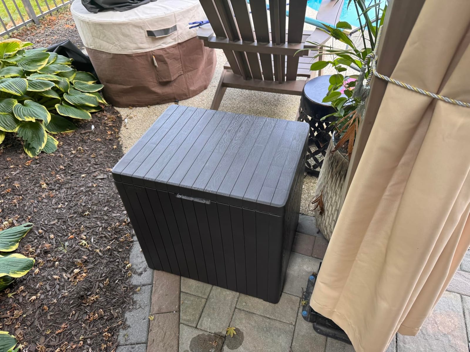Keter City 30 Gal Outdoor Storage Box and Patio Side Table customer photo 1