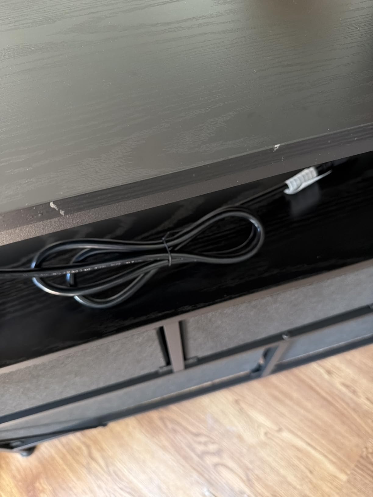 SONGMICS Nightstand with Charging Station, 2 Fabric Drawers customer photo 1