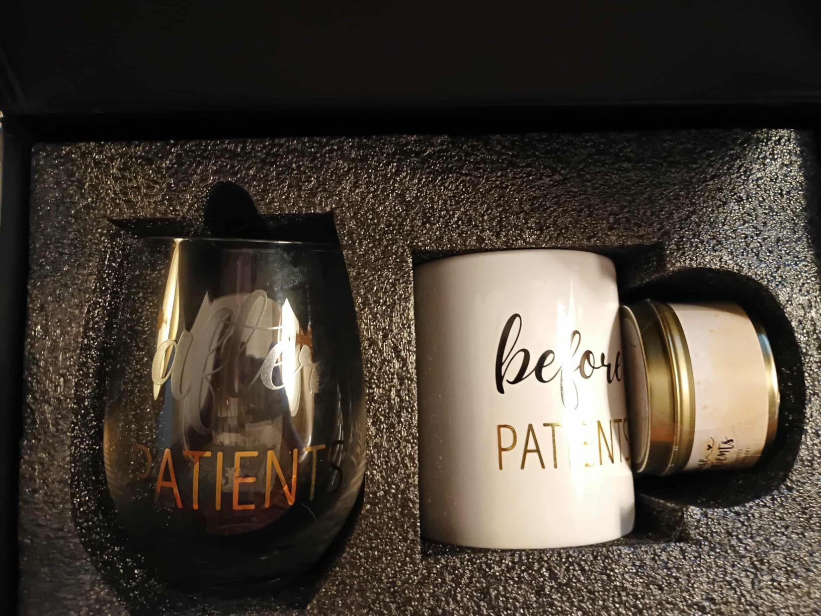 Before Patients After Patients Gift Set 11 oz Coffee Mug and 18 oz Stemless Wine Glass Set Gifts for Doctors, Nurses, Hygienists, Physician Dentist, Graduation Gifts customer photo 2