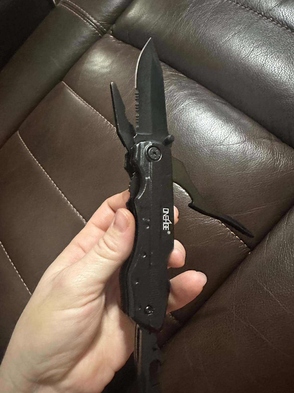 Godfather Gift, Multitool Knife, Godfather Proposal Gifts, Godfather’s Gifts from godchild, Christmas Practical Present, Gift for Camping, Hiking, Fishing, 20 in 1 Multitool customer photo 1