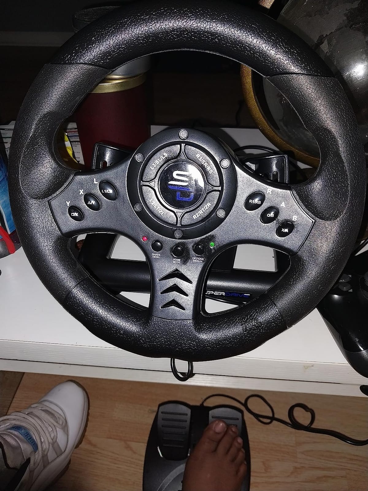 SUBSONIC Racing 270 GT5 RGB Gaming Steering Wheel PS5 & PC – 270° Pedals customer photo 1