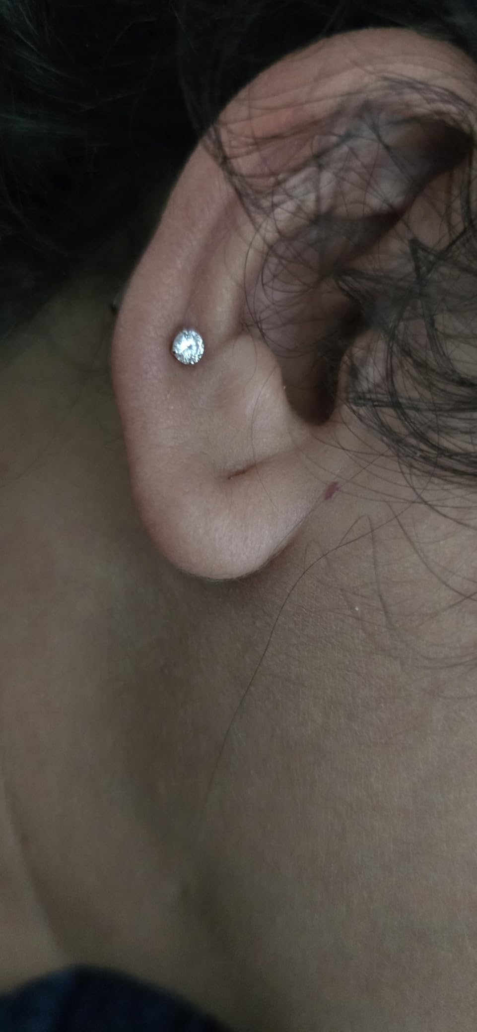 Belacqua Lab Grown Diamond Stud Earrings in 14K White Gold customer photo 1