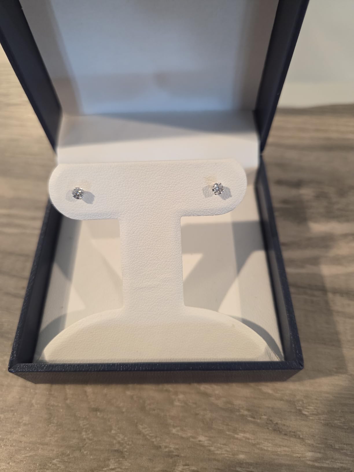 Belacqua Lab Grown Diamond Stud Earrings in 14K White Gold customer photo 2