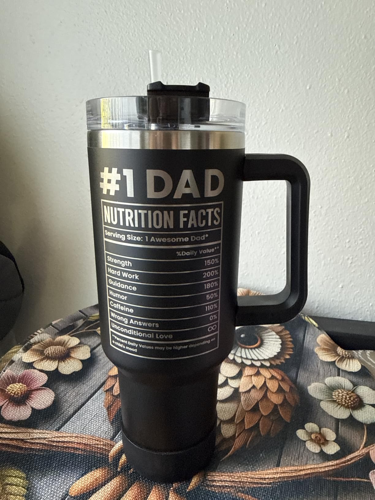SANDJEST Firefighter Gifts for Men, 40oz Stainless Steel Insulated Coffee Tumbler with Lid & Straw, Travel Mug Cup Gift for Fireman Dad, Christmas Birthday customer photo 2