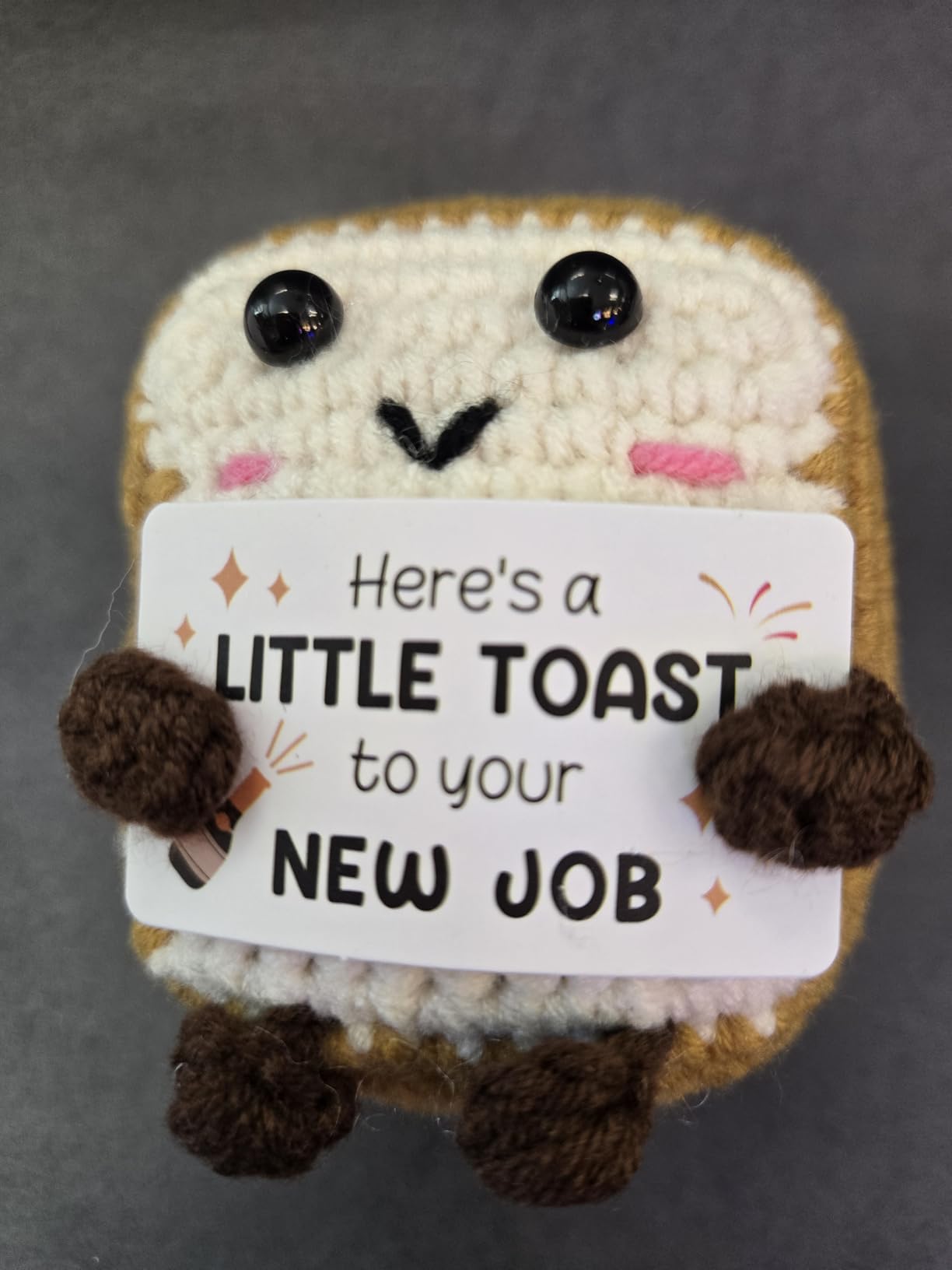 16th Birthday Gifts for Girls Boys, Cute Handmade Crochet Toast Decors with 16th Bday Card, Unique Birthday Gifts for Teens 16, Gift for Son Daughter Grandchildren from Mom Dad Aunt Uncle customer photo 1