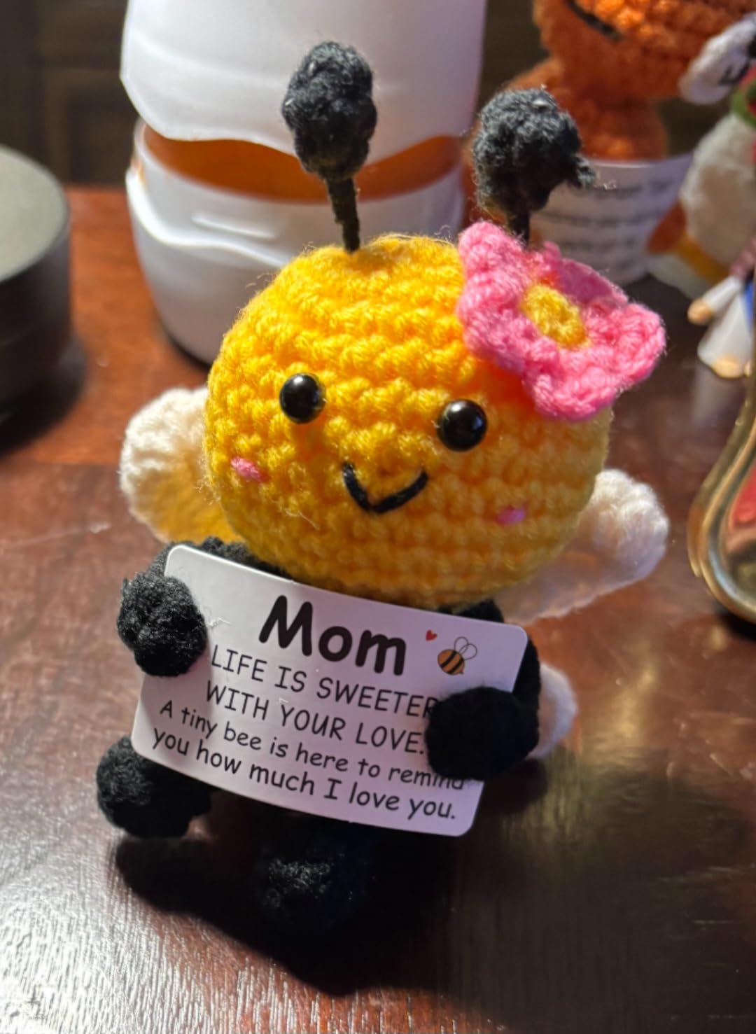 Niece Gifts from Auntie, Birthday Gifts for Niece Ideas - Cute Handmade Crochet Bee Collection - Easter Day for Niece from Aunt Auntie Emotional Support Crochet customer photo 1