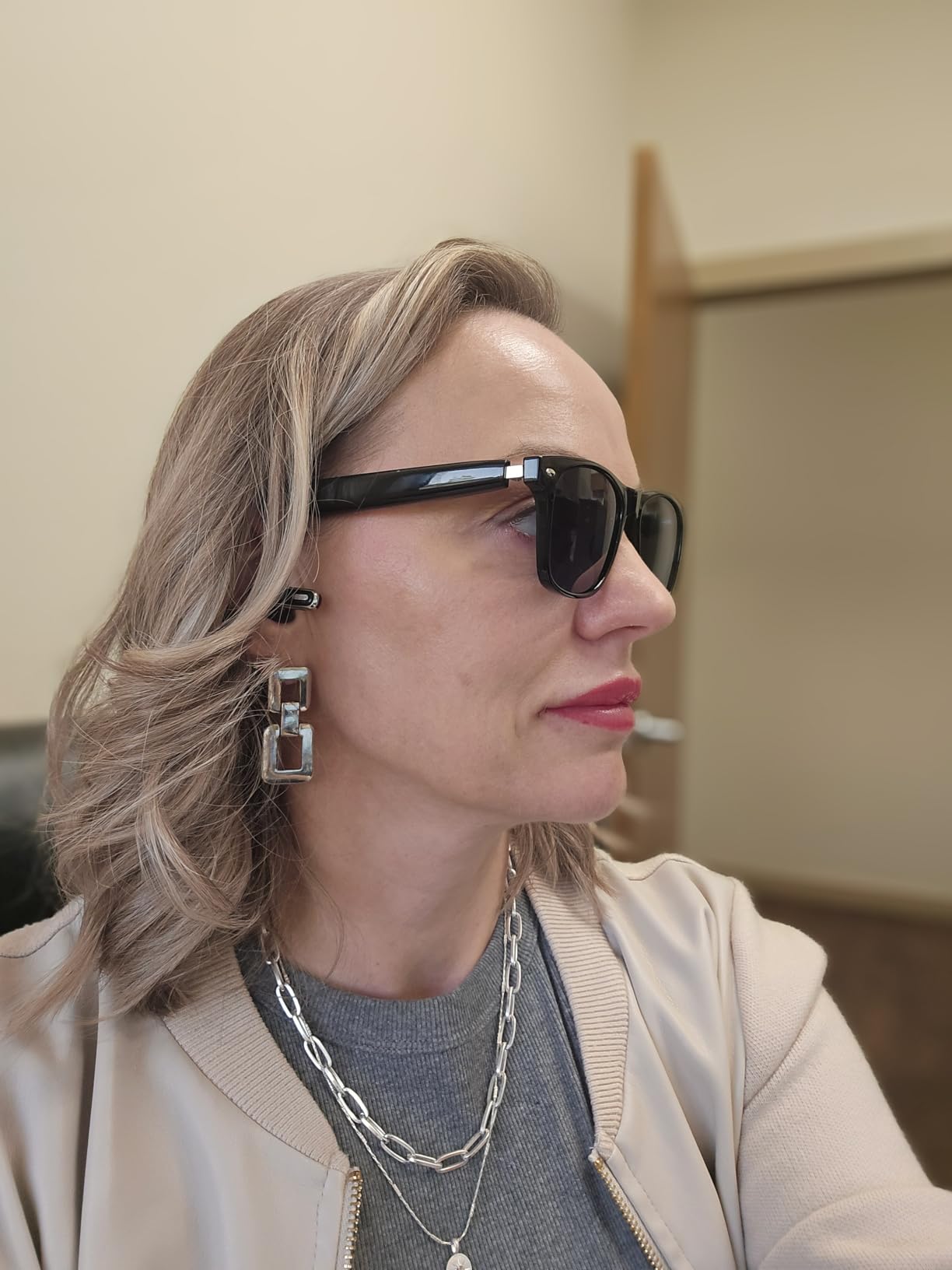 Blackview Smart Glasses, Polarized Bluetooth Sunglasses with Speaker, Voice Control, UV Protection, Anti Blue Light Lens customer photo 1