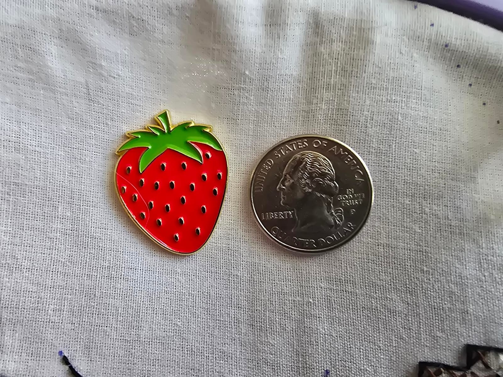 The Quilted Bear Magnetic Needle Minder, Strawberry customer photo 2
