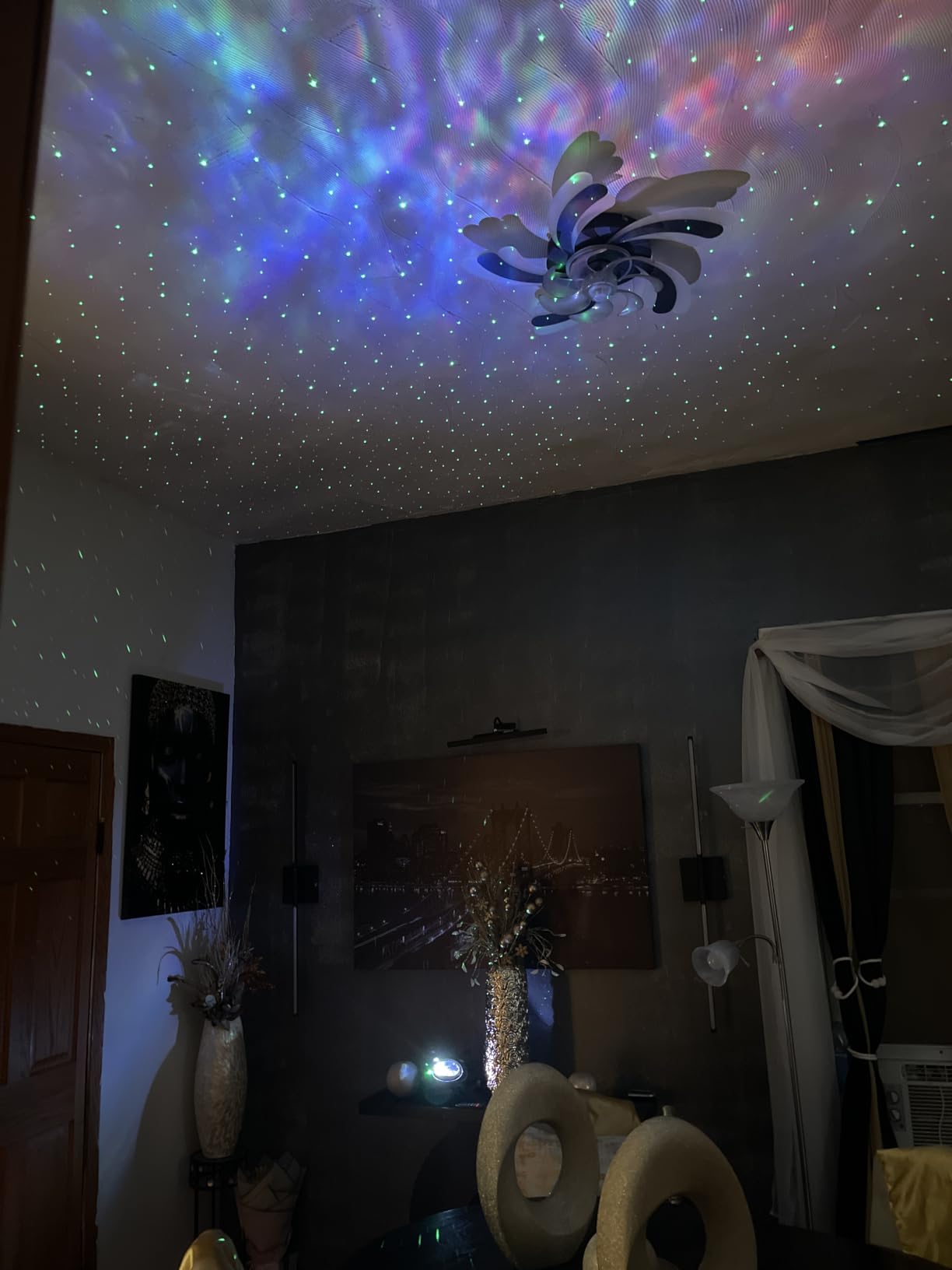 Rossetta Dual Lens Galaxy Star Aurora Projector Night Light for Bedroom customer photo 2