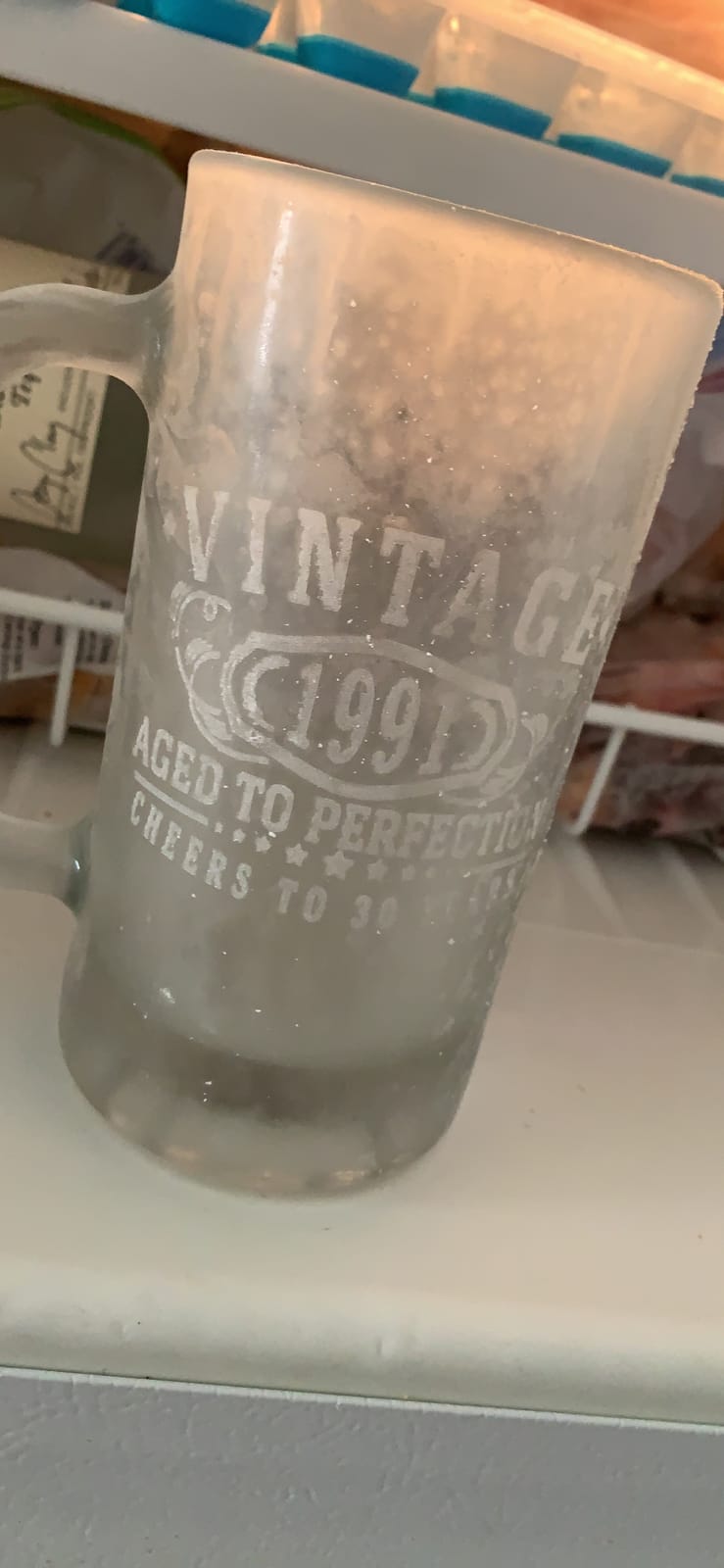 Vintage 2005 Engraved Glass Beer Mug - 21st birthday gifts for him her 1.0 customer photo 1