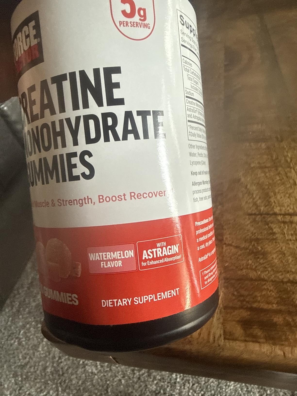 Force Factor Creatine Monohydrate Gummies, NSF Certified customer photo 2