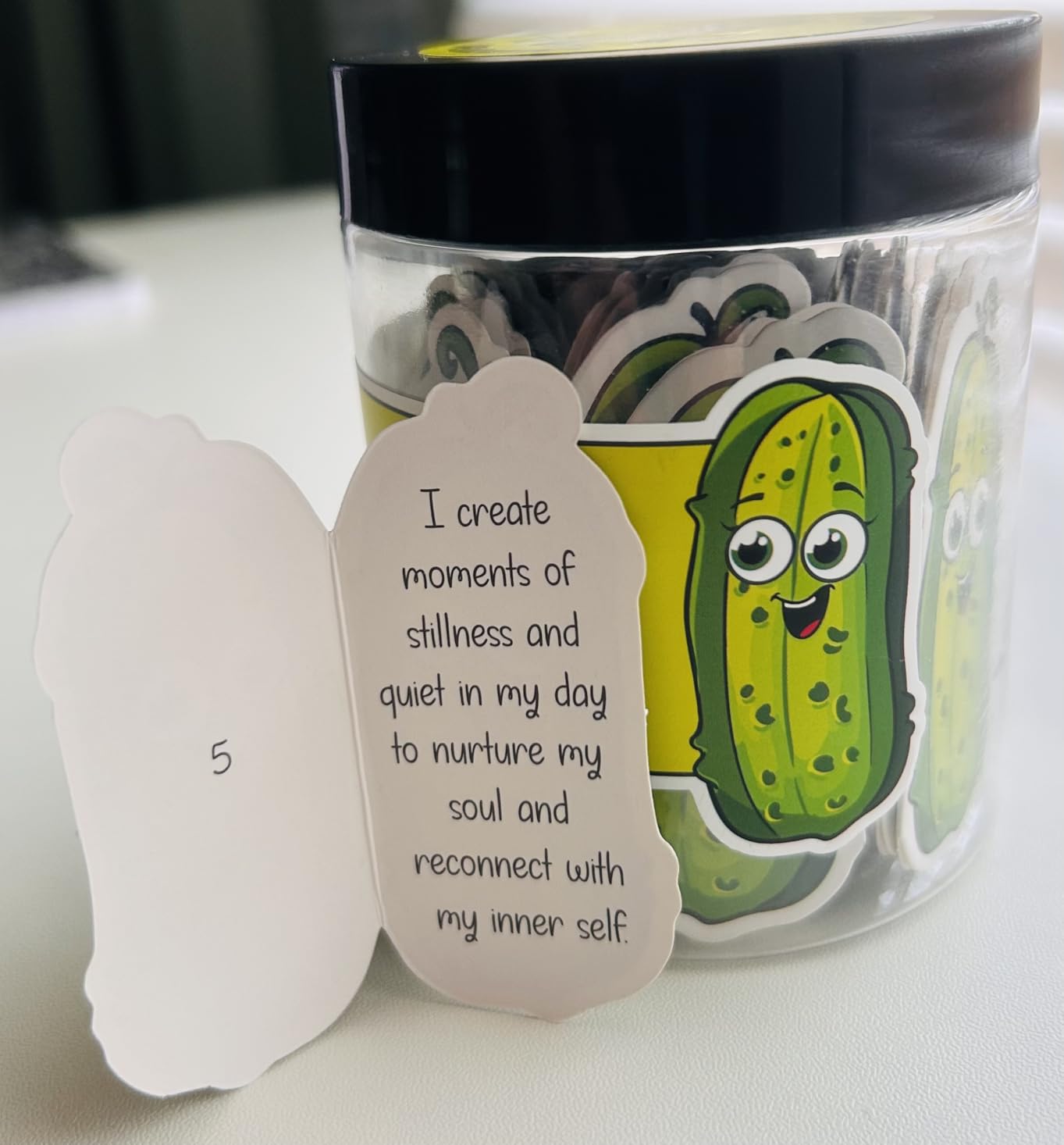 DEARMINE Positive Pups Jar, 60 Affirmation Cards, Dog Mom Gifts for Women, Teacher Appreciation Gift, Inspirational Gifts for Women, Cute Desk Decor for Dog Lovers and Coworkers customer photo 2