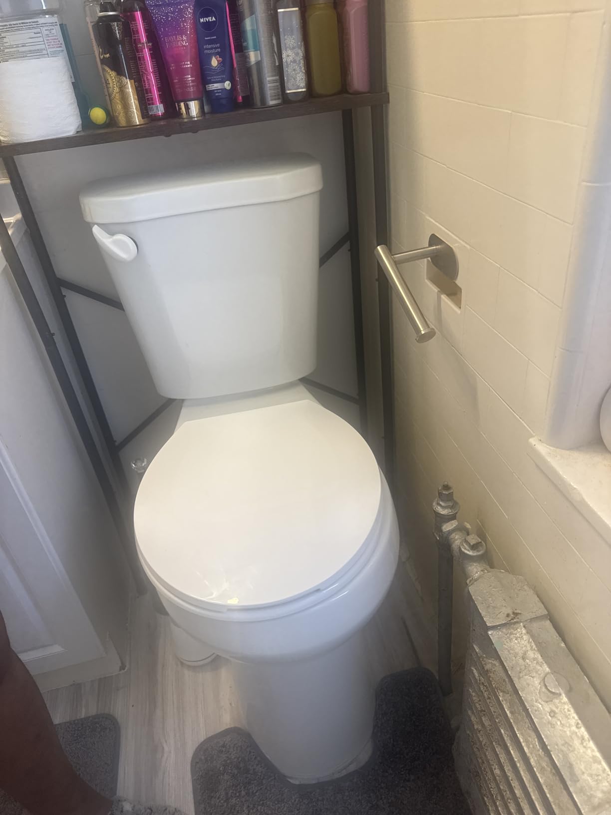 22 Inch Elongated Extra Tall Toilet for Seniors 1.28 GPF White customer photo 2