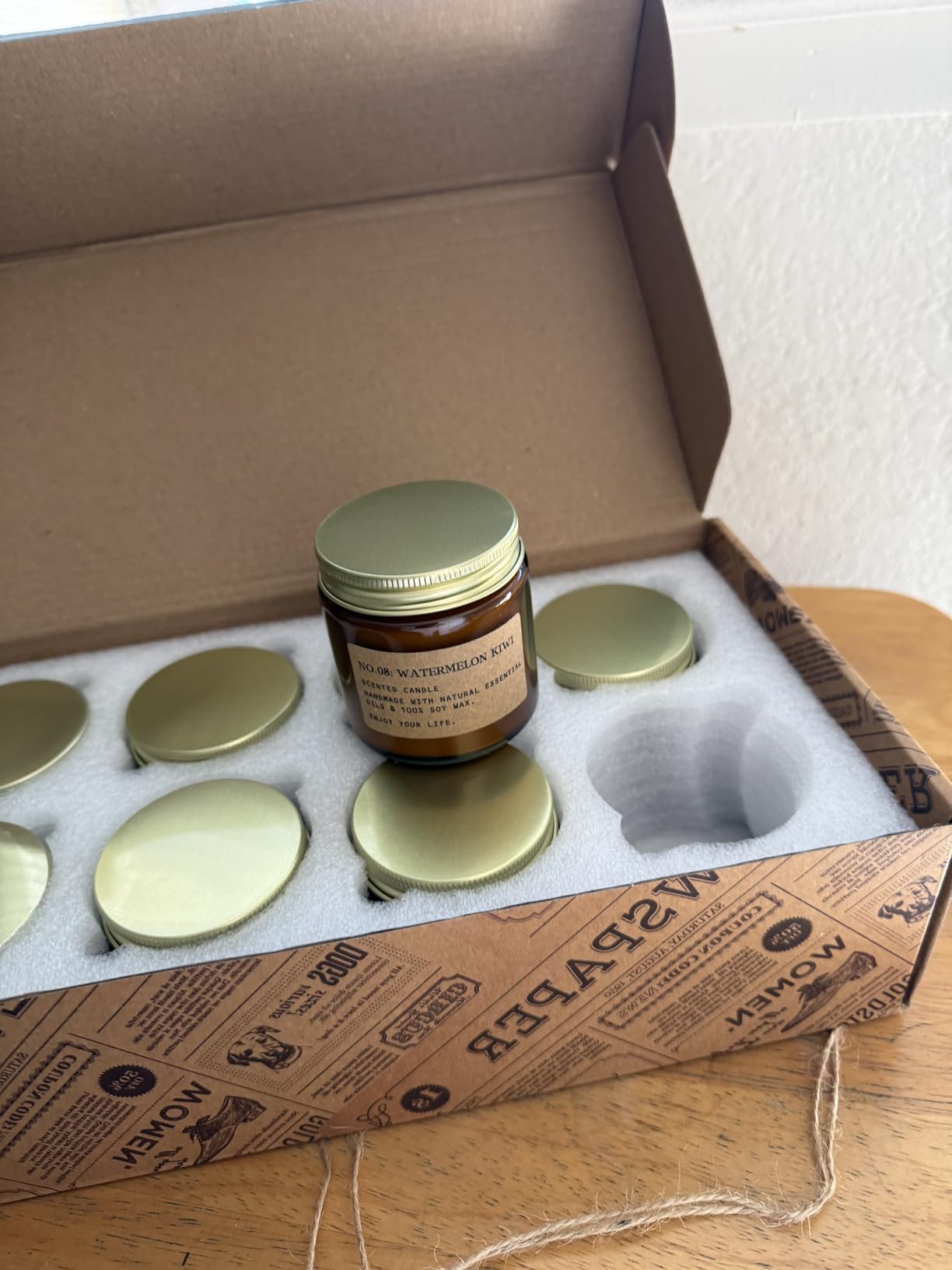 8 Pack Soy Wax Scented Candles Gift Set, Aromatherapy Candles with Lavender Chamomile, Citrus Sage, Caramel Vanilla, Coffee Whiskey, Long Lasting Stress Relief Candle, Unisex Home & Gift Set for Men customer photo 2