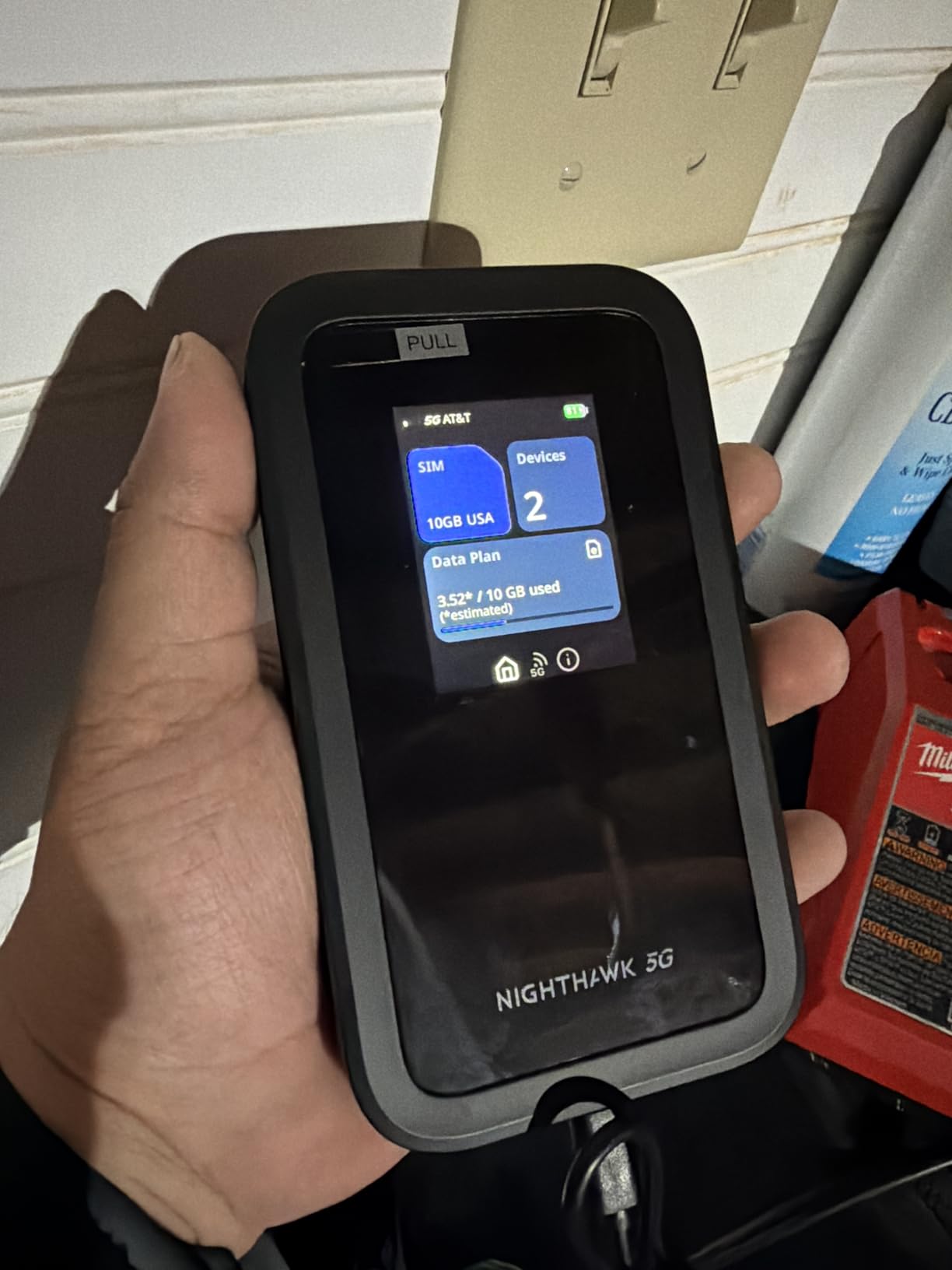 NETGEAR Nighthawk 5G Mobile Hotspot M7 | eSIM or SIM | Portable WiFi 7 Router for Travel in 140+ Countries | 32 Devices | Unlocked 5G/4G LTE | 3.6Gbps Speed | AT&T, T-Mobile, Verizon (MH7150) customer photo 1