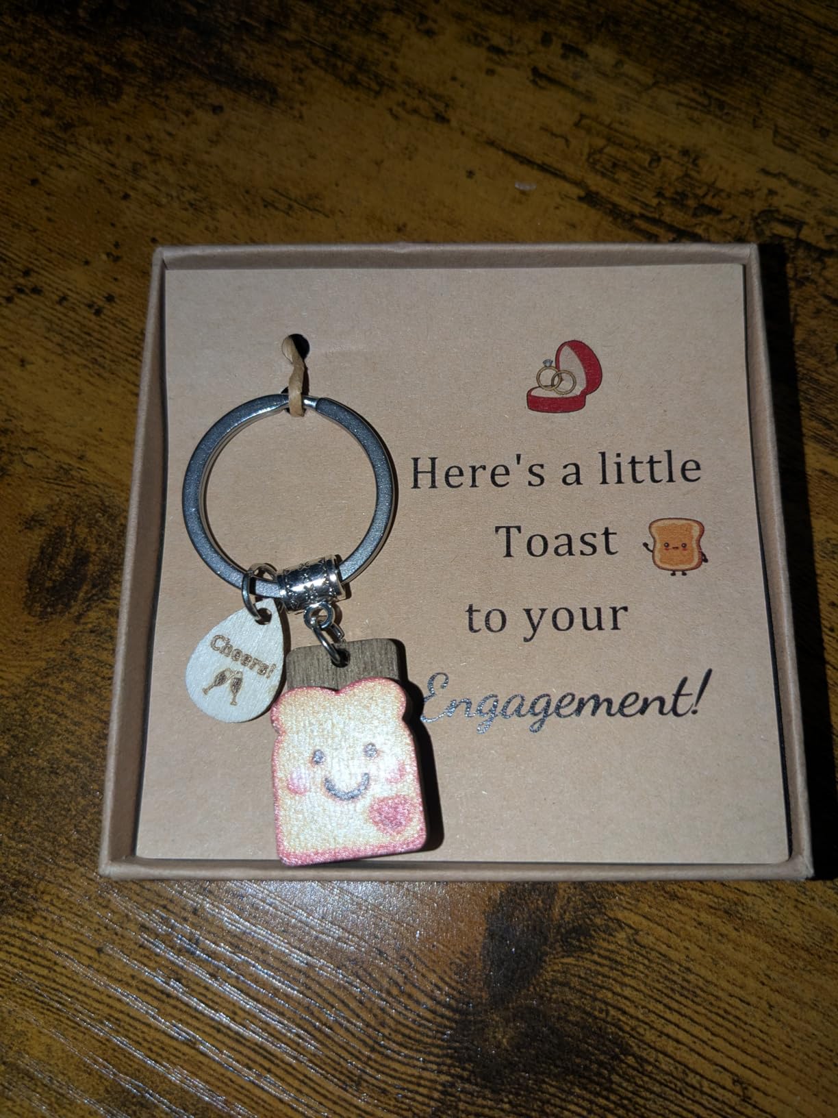 PEALICIOUS Toast Keychain for Girls New Beginnings Congratulations Gifts customer photo 2