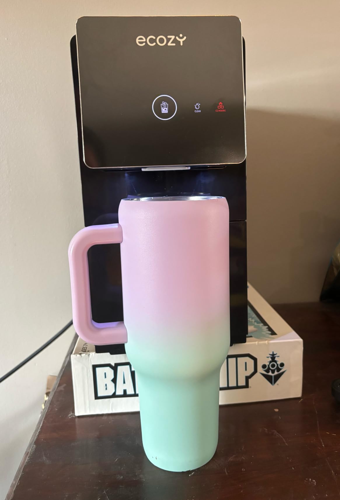 ecozy Nugget Ice Makers Countertop Dispenser, 40lbs Per Day, Touch-Free Ice customer photo 2